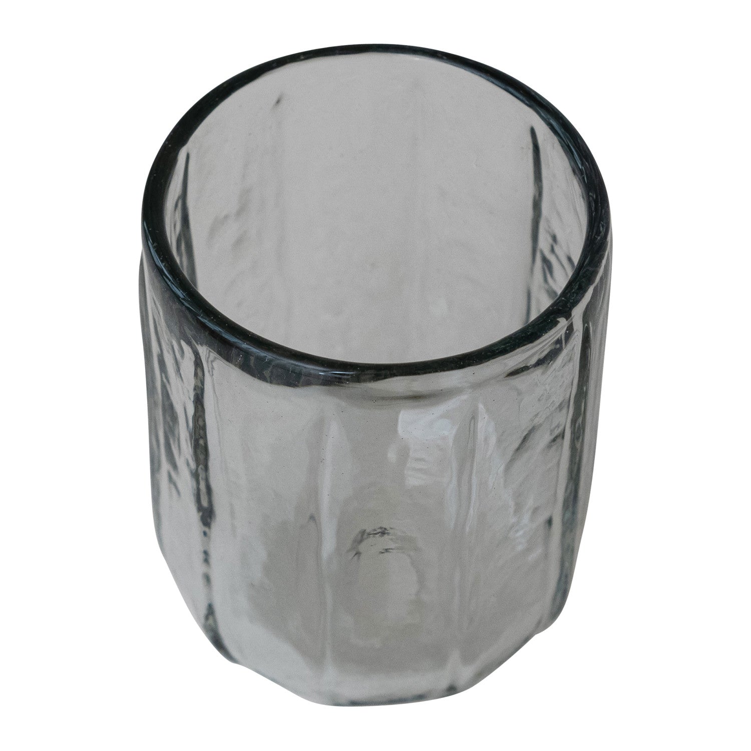 Hand-Blown Clear Drinking Glass