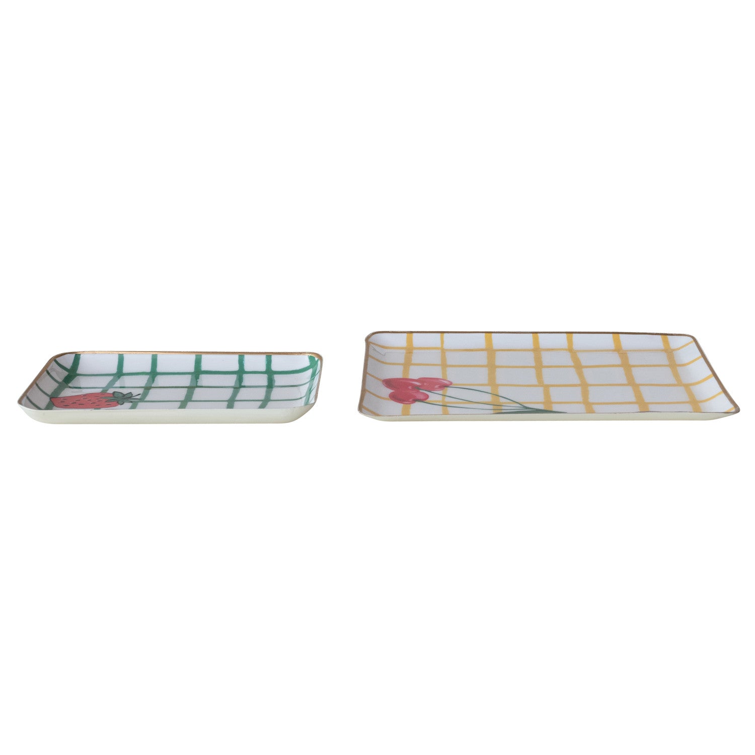 Grid Pattern Fruit Tray