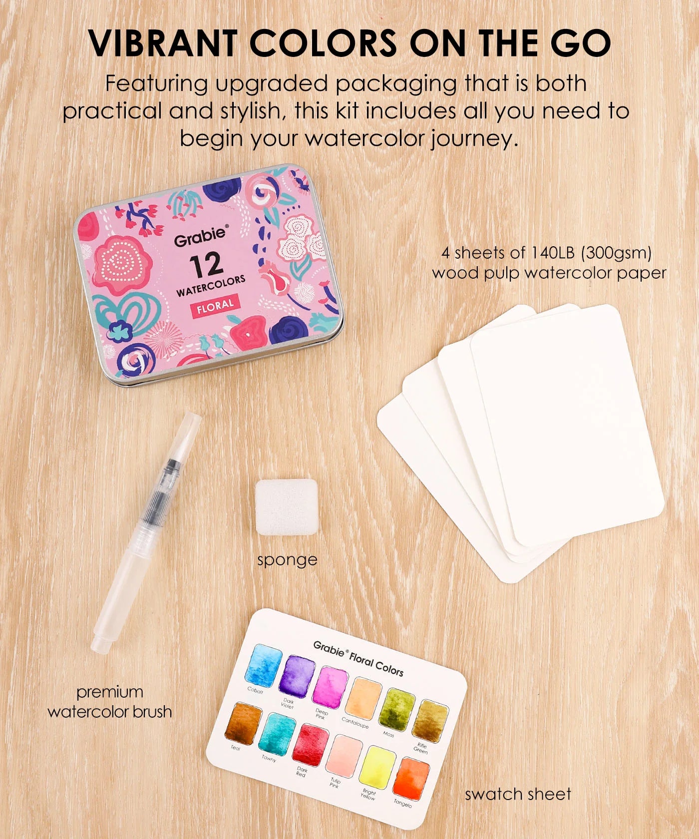 Themed Watercolor Coloring Club Box