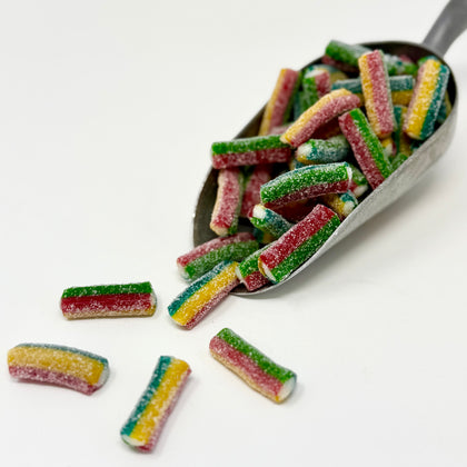 Rainbow Swedish cream licorice  in a scoop