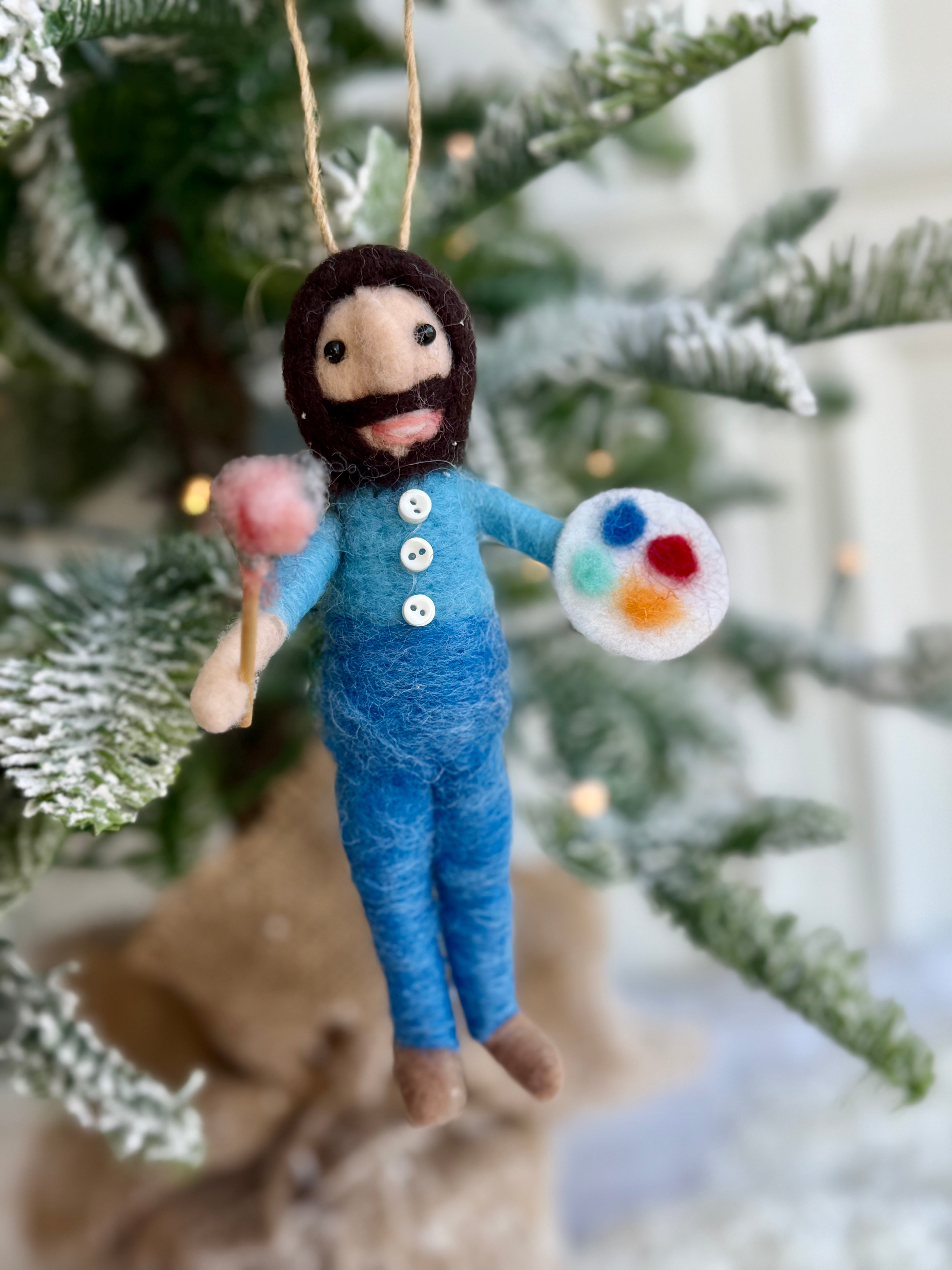 Happy Little Trees Felt Ornament