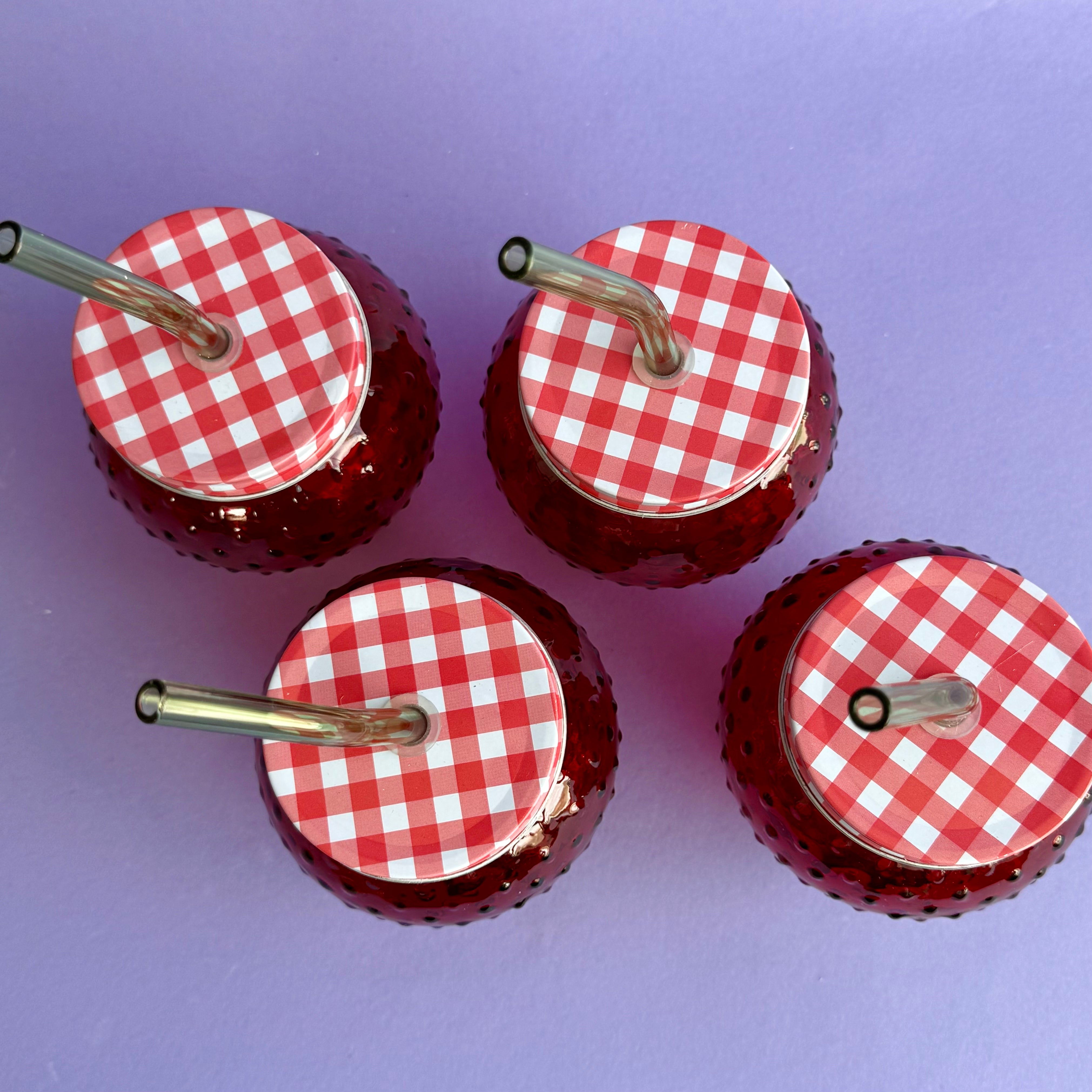 Strawberry Drinking Glass