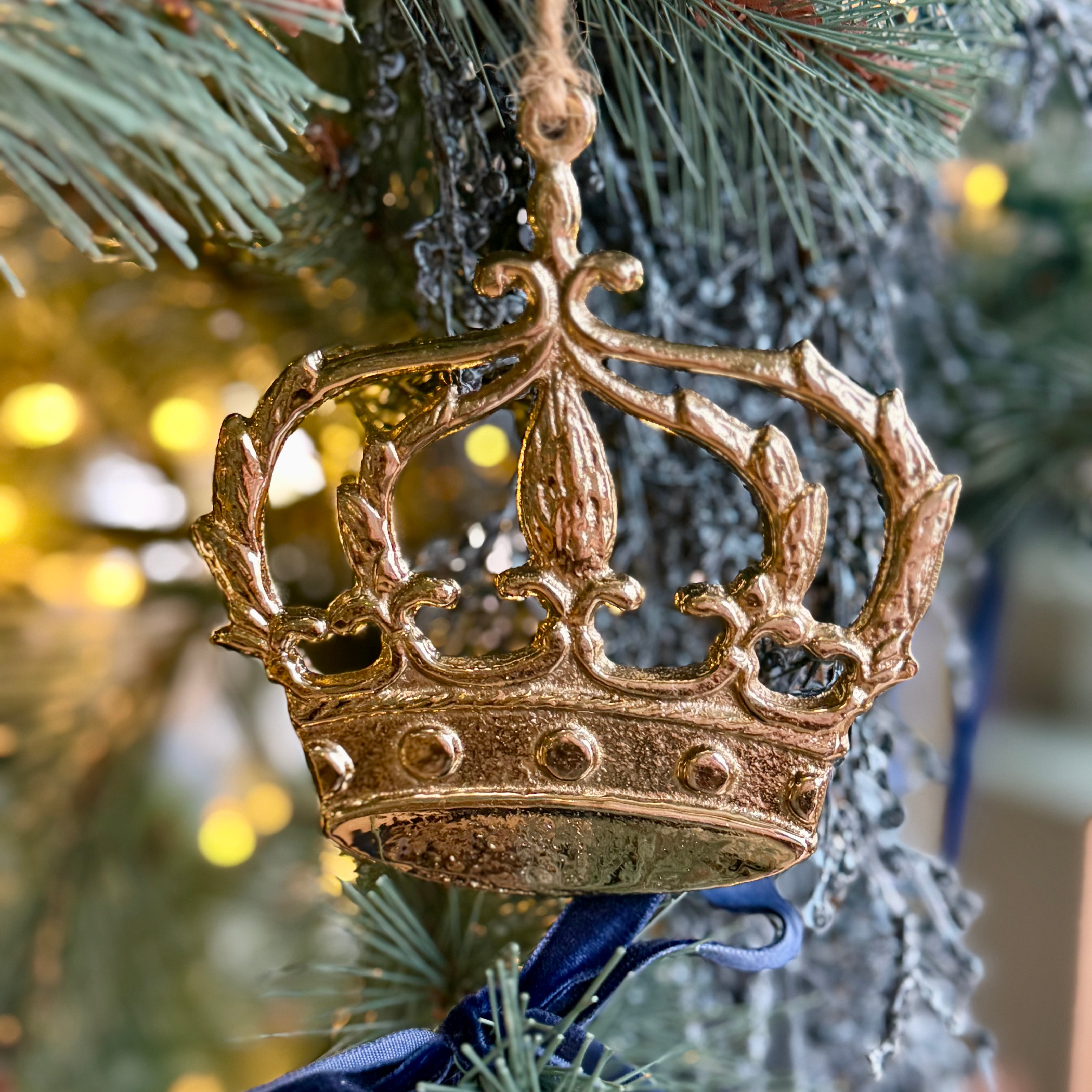 Metal Crown Ornament