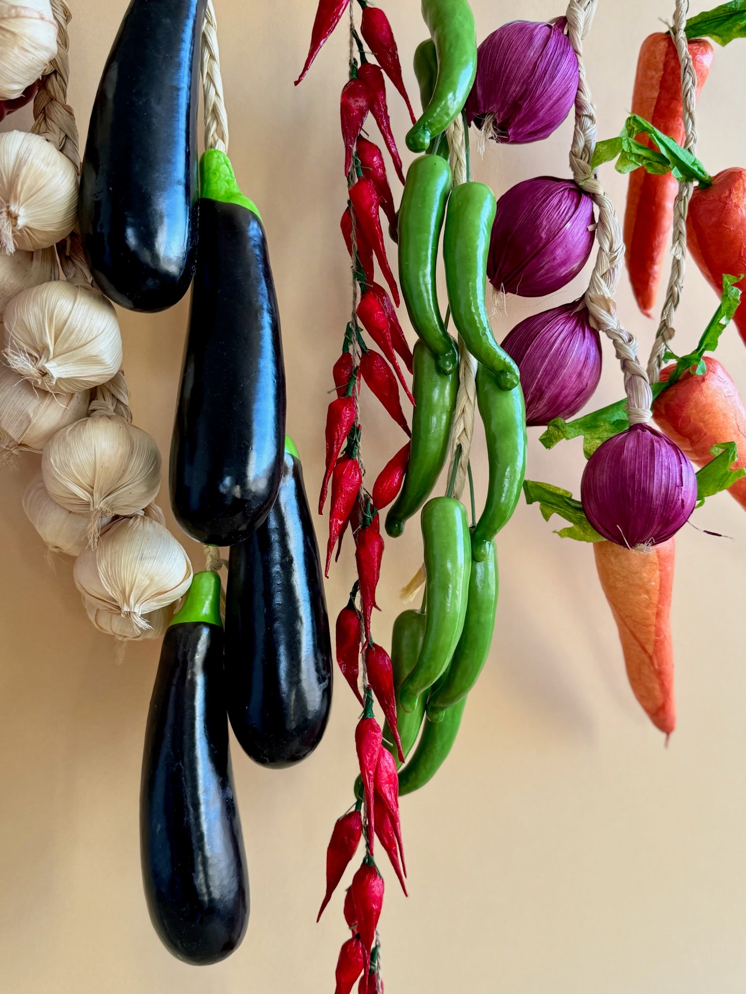 String of Red Peppers