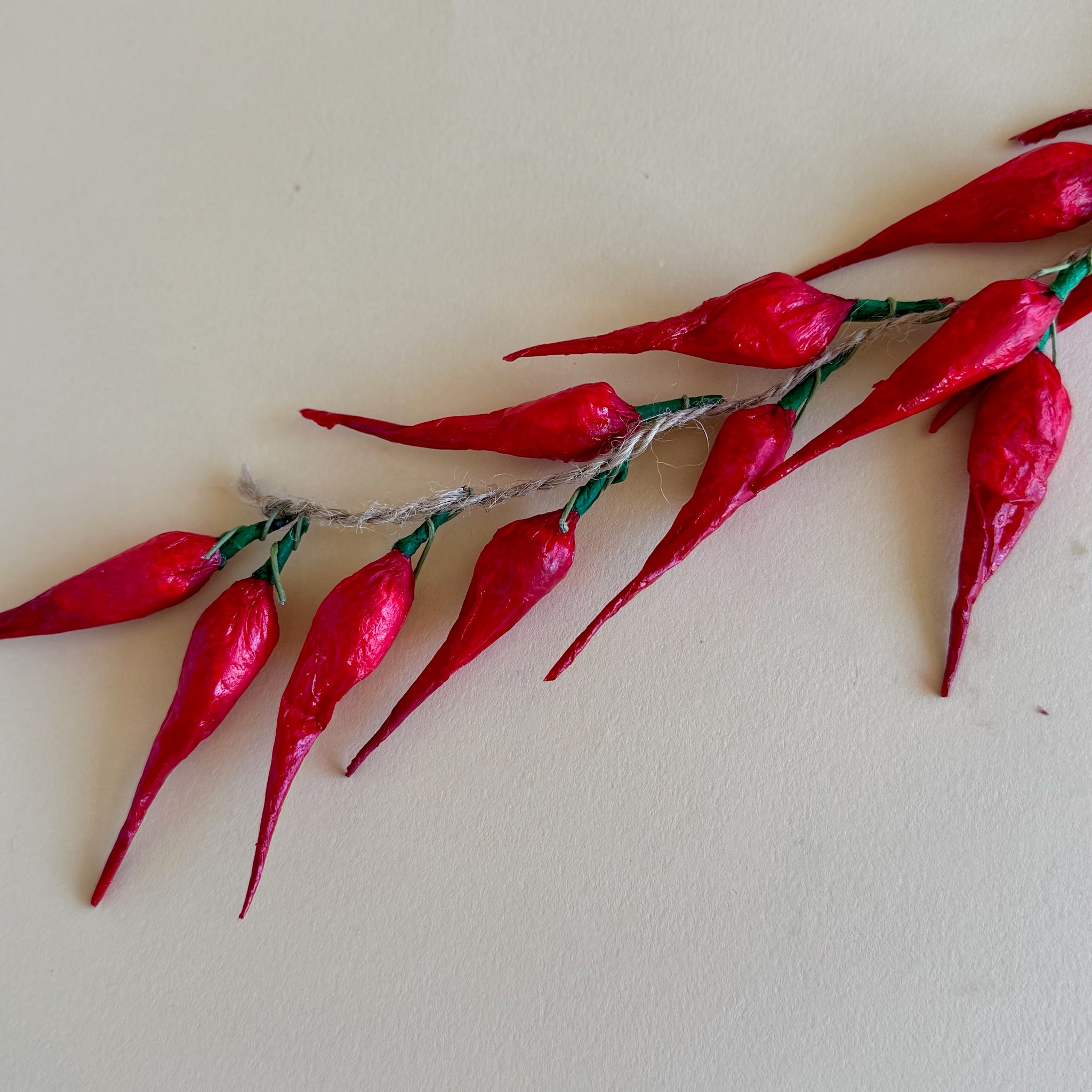String of Red Peppers