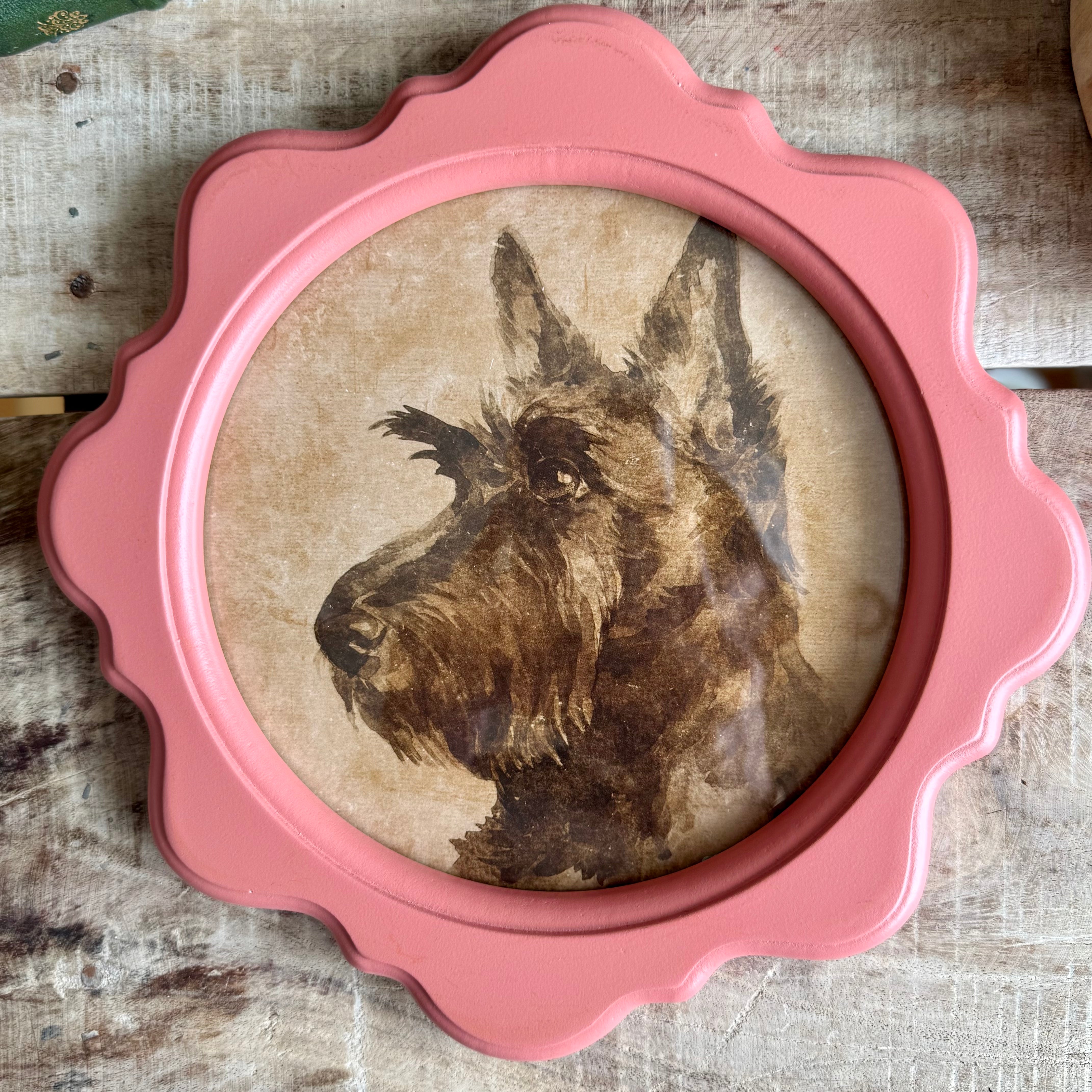 Dog Image Vintage Wall Decor