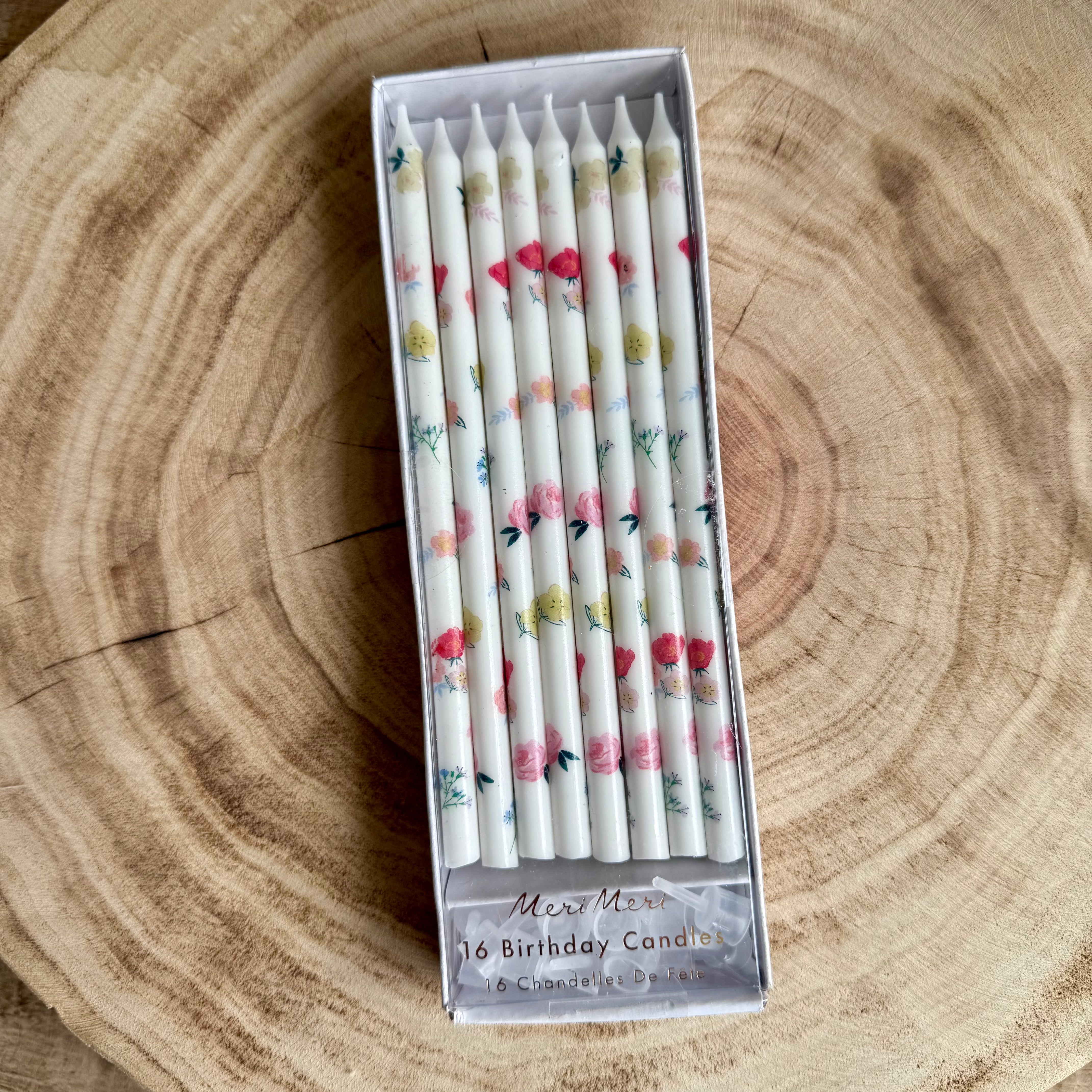 Floral Pattern Candles