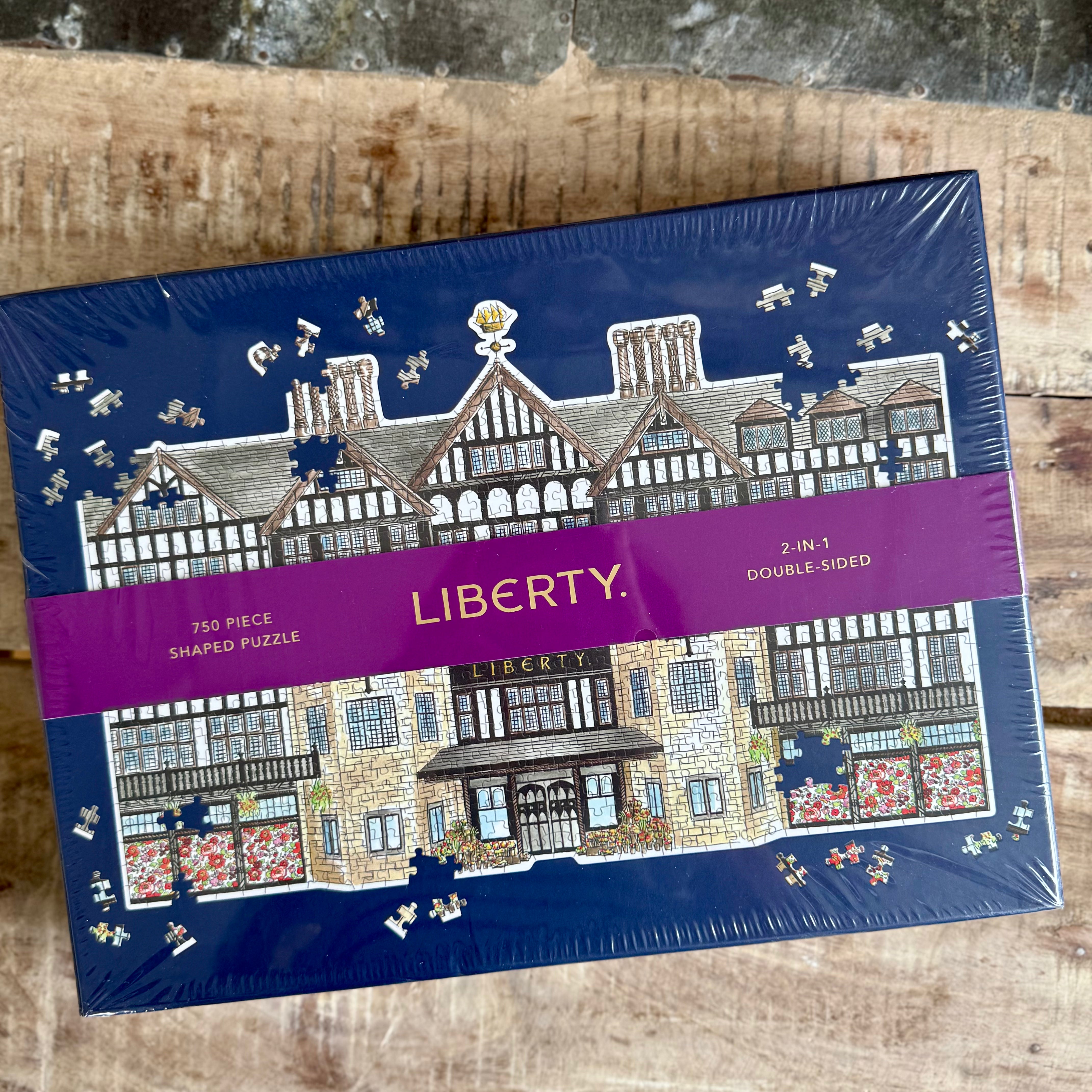 The Liberty London Tudor Building Shaped Puzzle