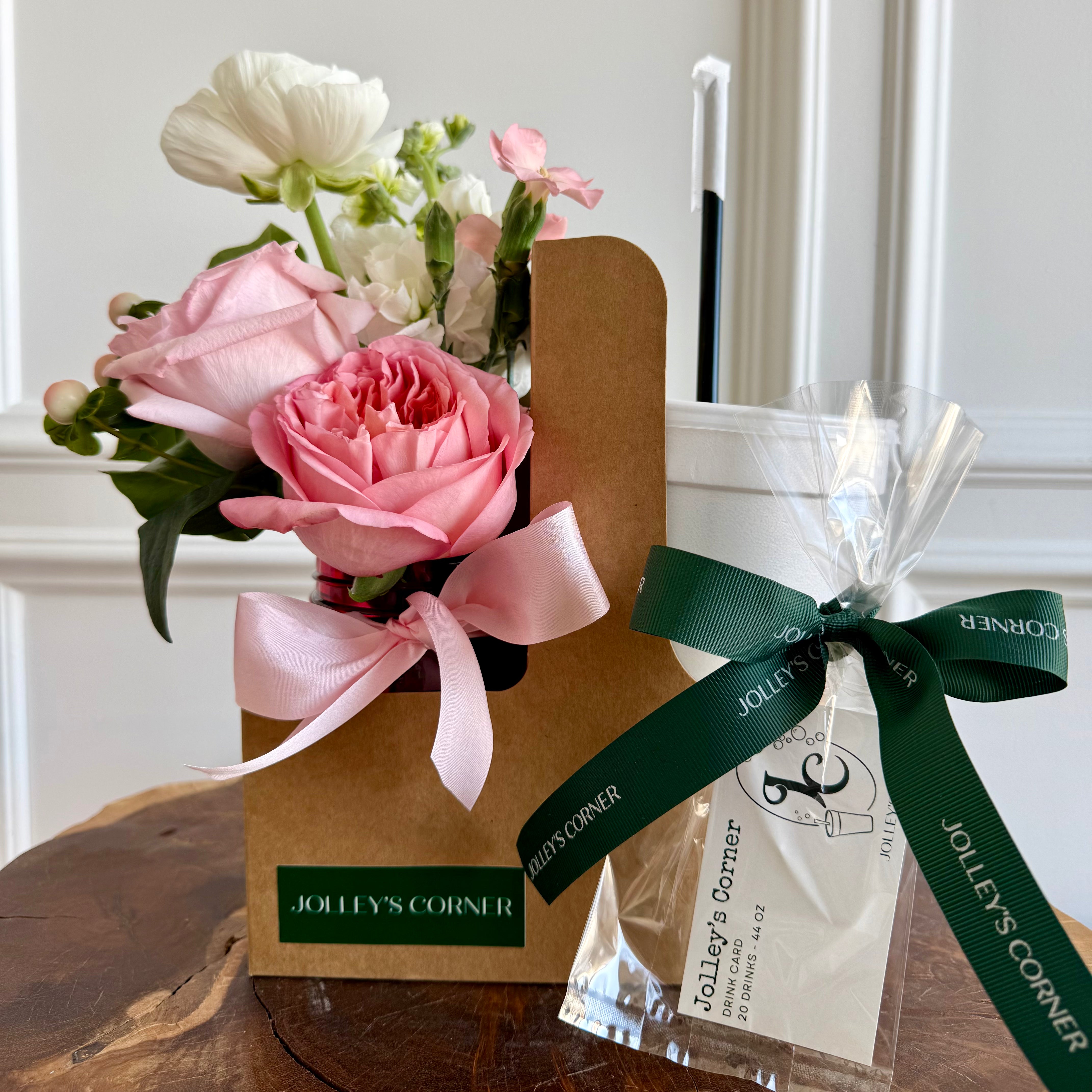 Flowers on Tap :: Petite Bouquet and 320z Soda Bundle