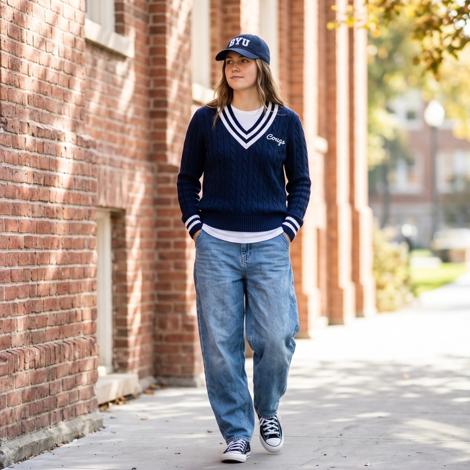 Collegiate BYU Cable Knit