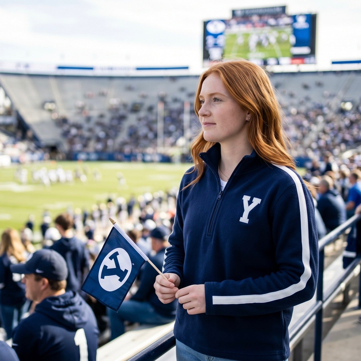 Quarter Zip Go Cougs Sweater