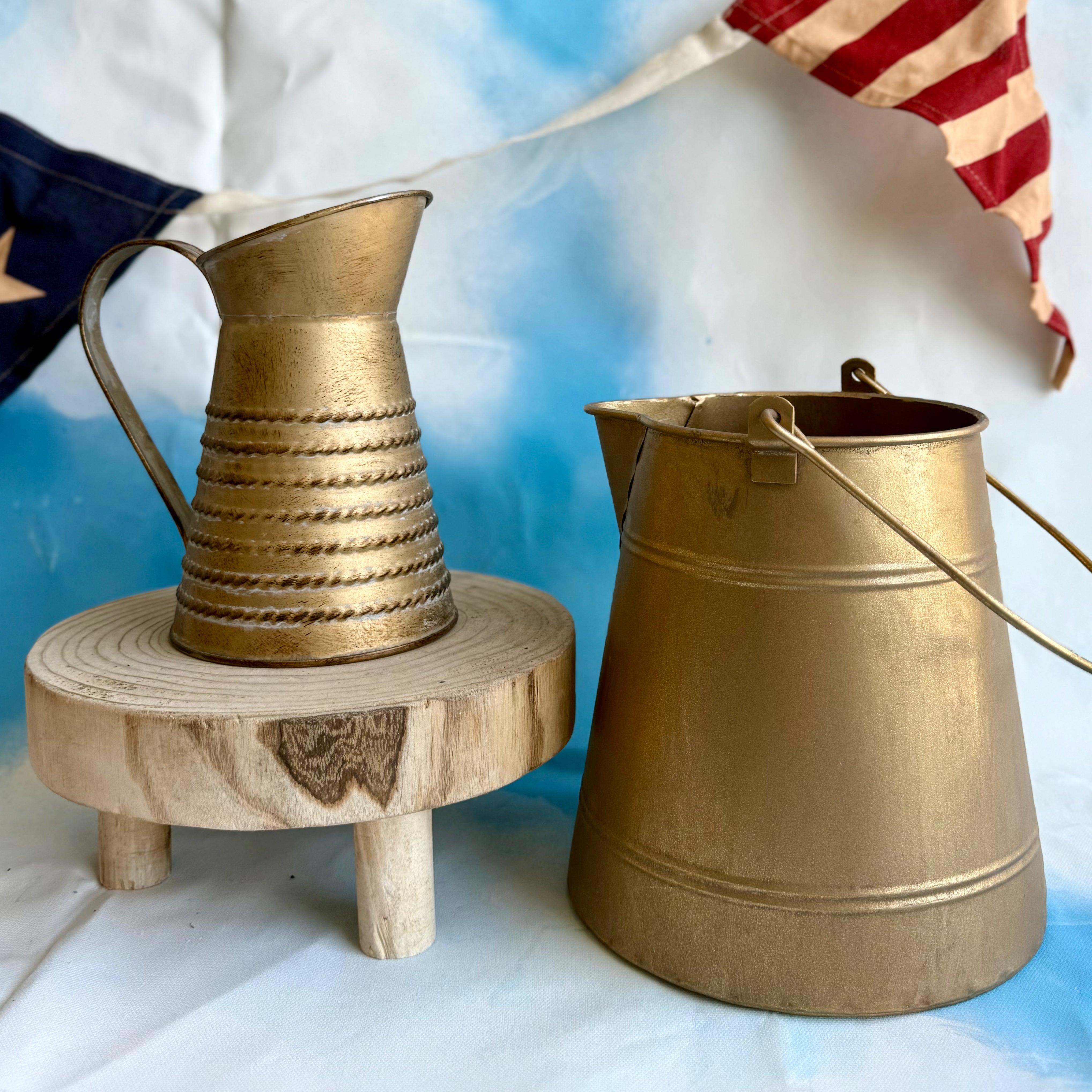 Gold Garden Pitcher