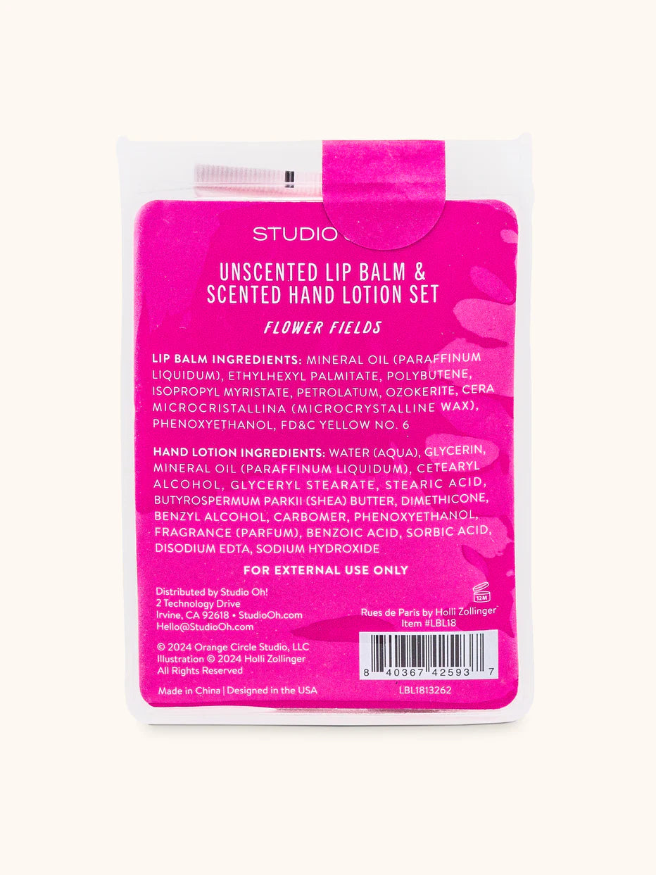 Lip Balm and Hand Lotion Set