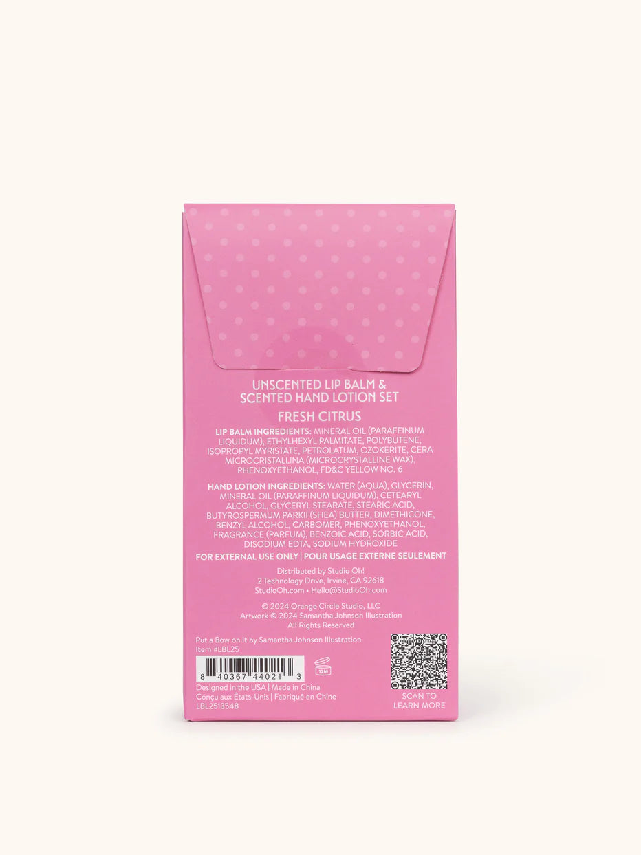 Lip Balm and Hand Lotion Set