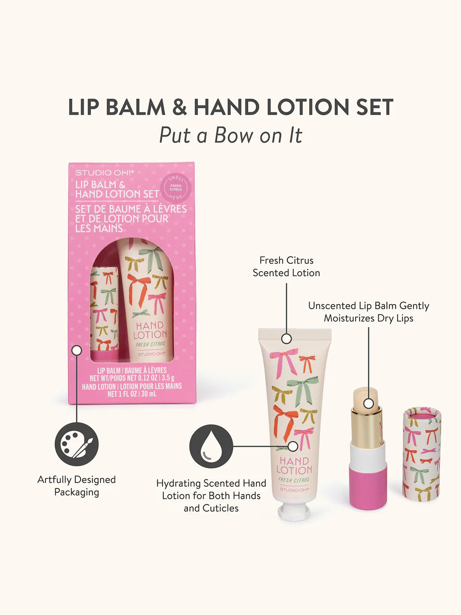 Lip Balm and Hand Lotion Set