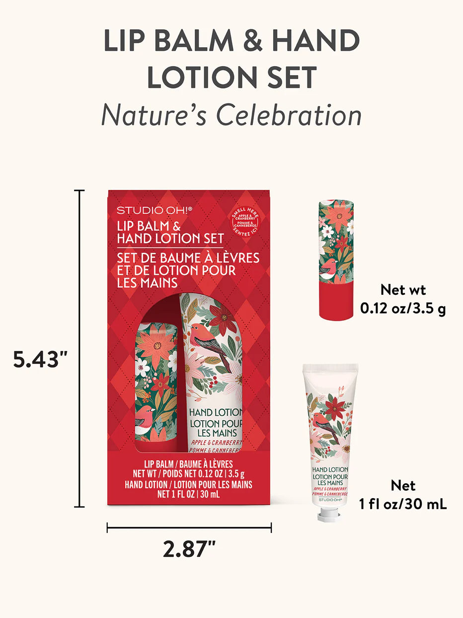 Lip Balm and Hand Lotion Set