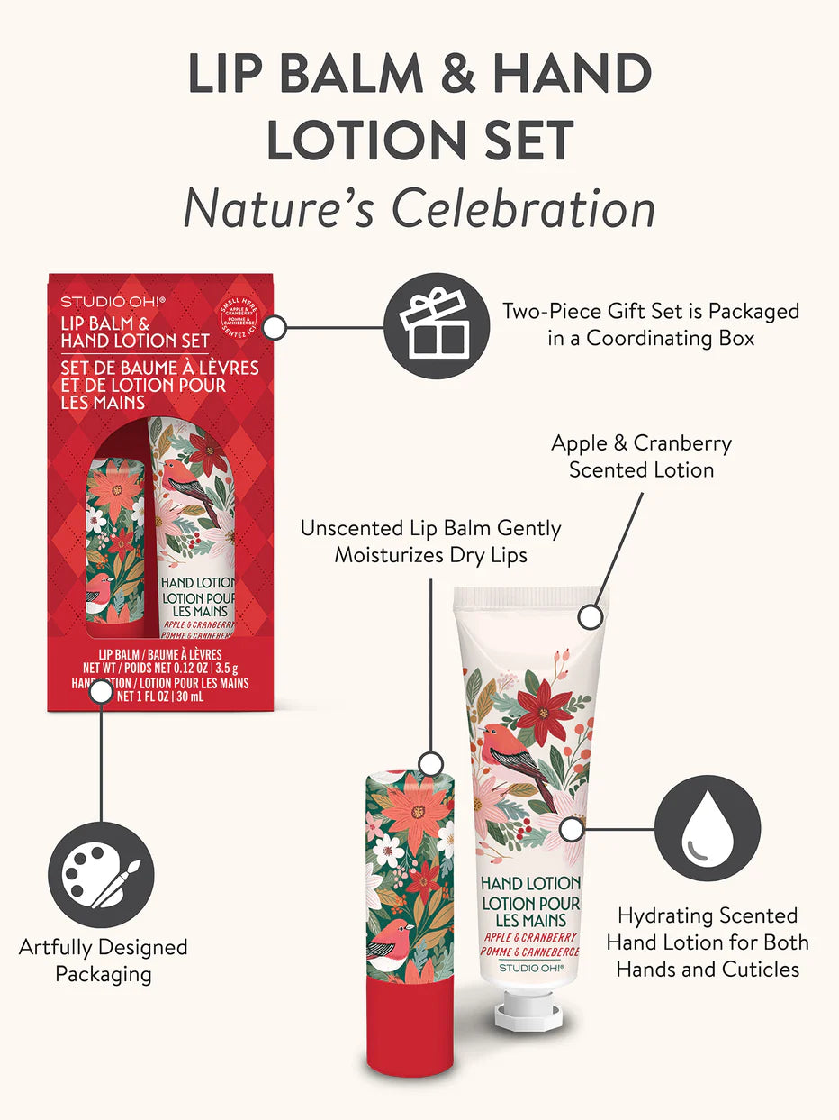 Lip Balm and Hand Lotion Set