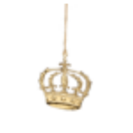 Metal Crown Ornament