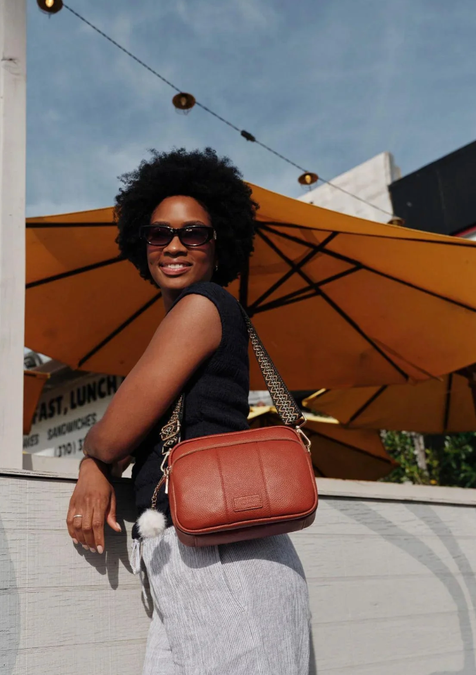 Pom Pom London // Original Plus Crossbody Bag - Burnt Orange