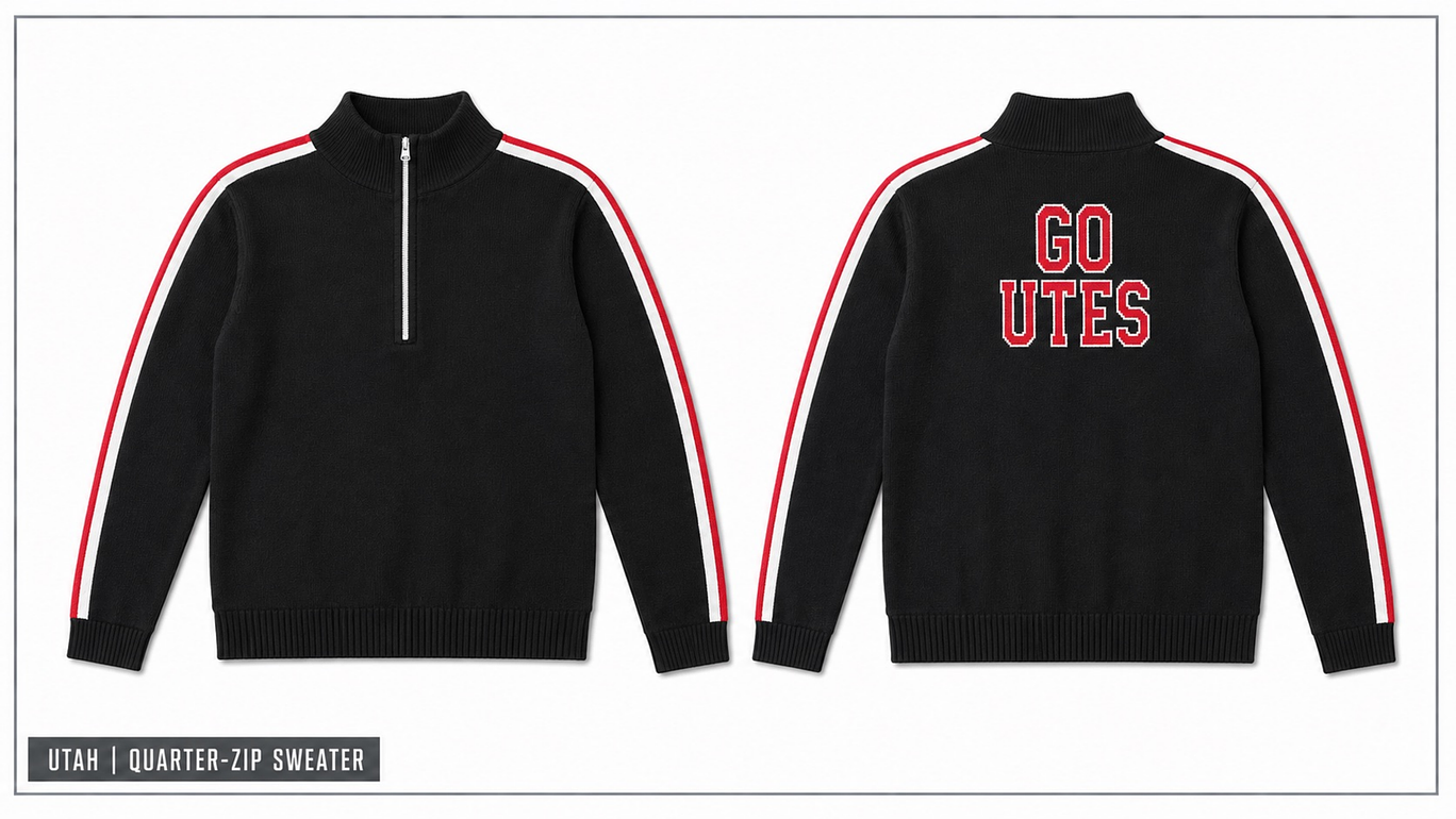 Quarter Zip U of U Sweater