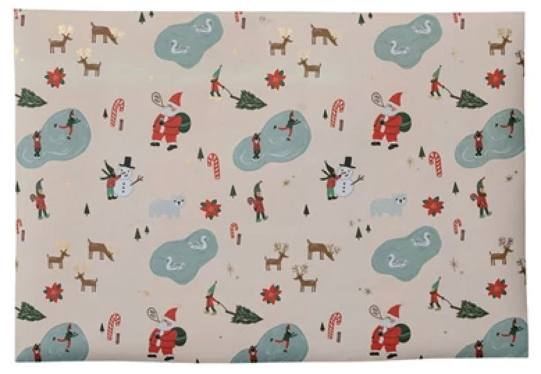 Handmade Holiday Wrapping Paper Sheets