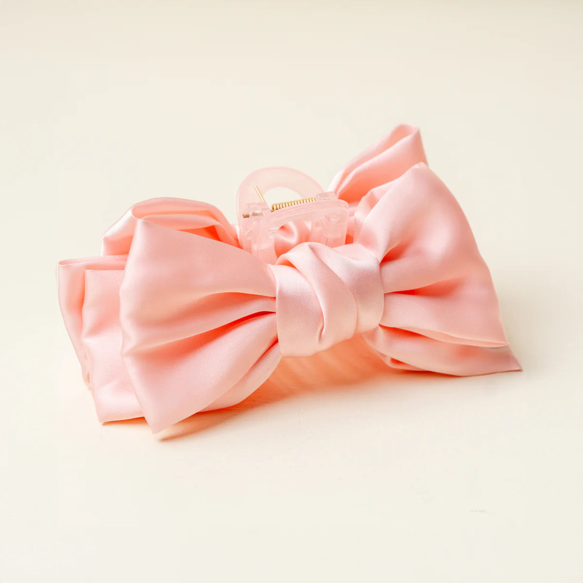 Satin Bow Claw Clip
