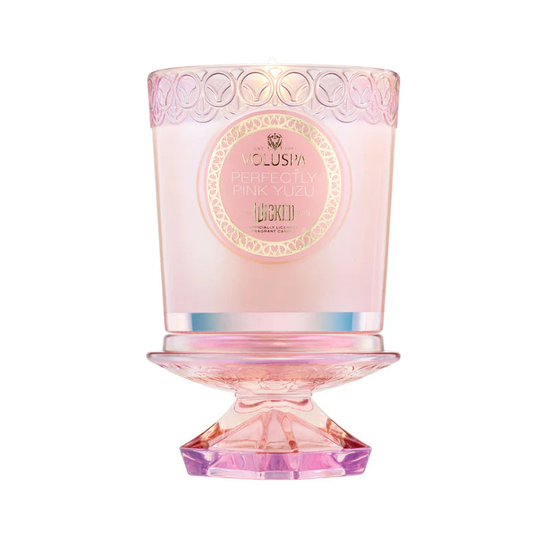 Perfectly Pink Yuzu Wicked Candle product shoot. 
