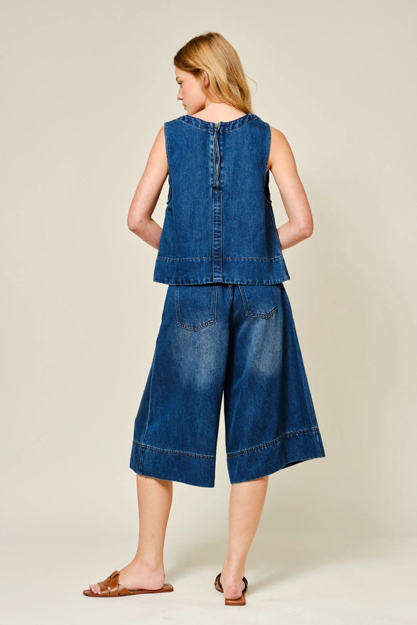 The Theodora Denim Top