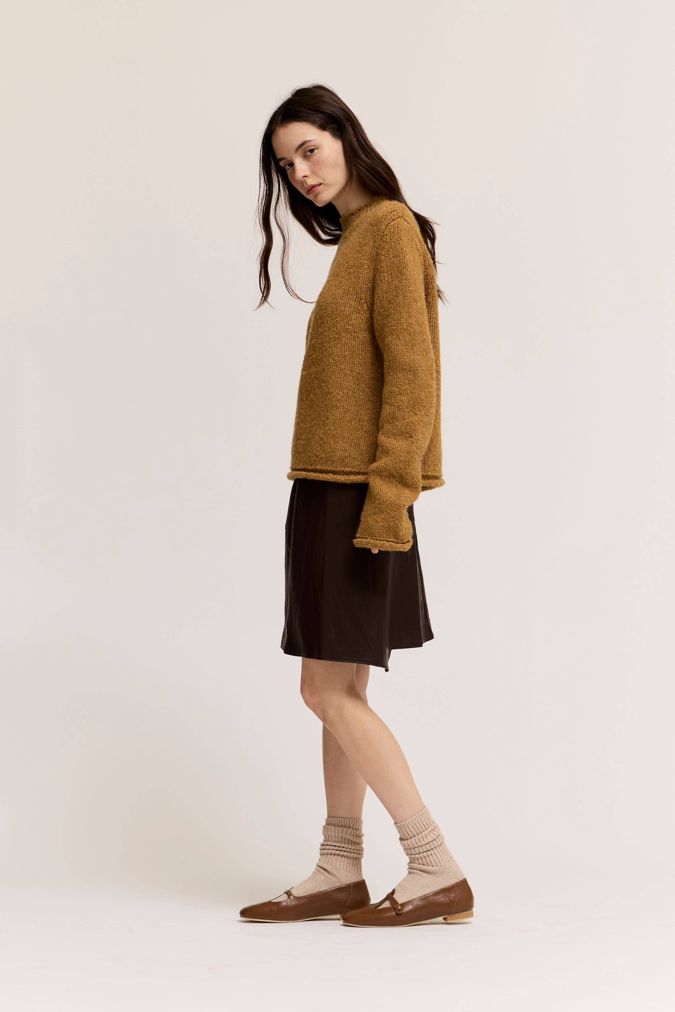 The Juno Rolled Edge Sweater