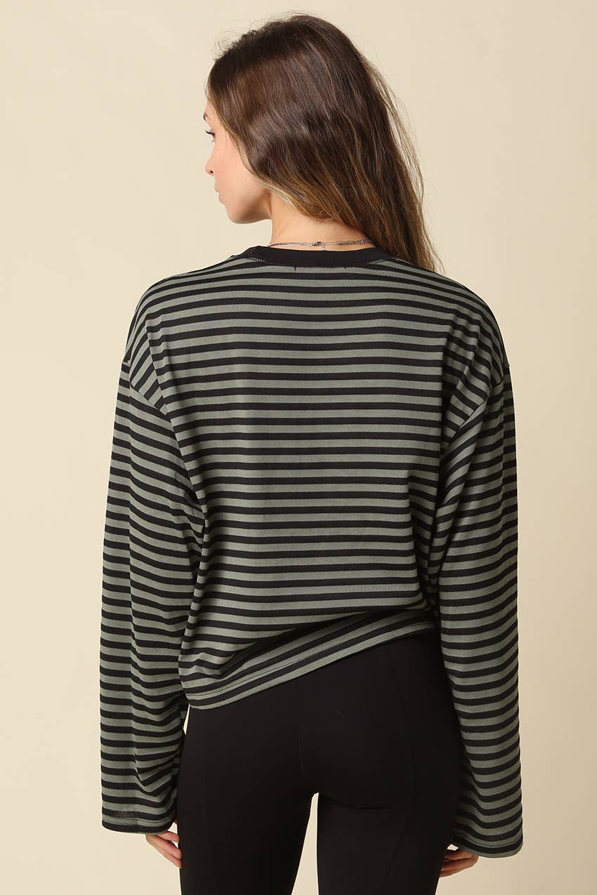 The Rocky Stripe Lounge Top