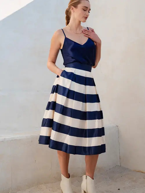 The Skylar Striped Skirt