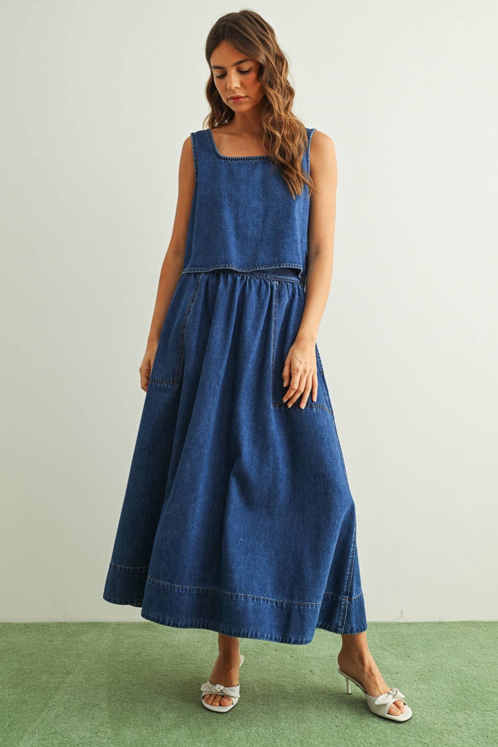 The Ellarae Denim Skirt