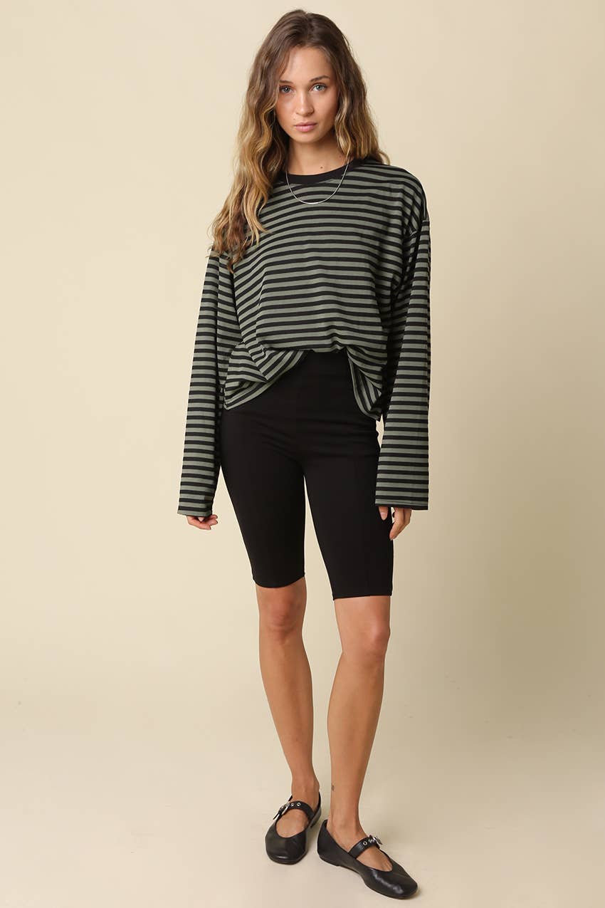 The Rocky Stripe Lounge Top