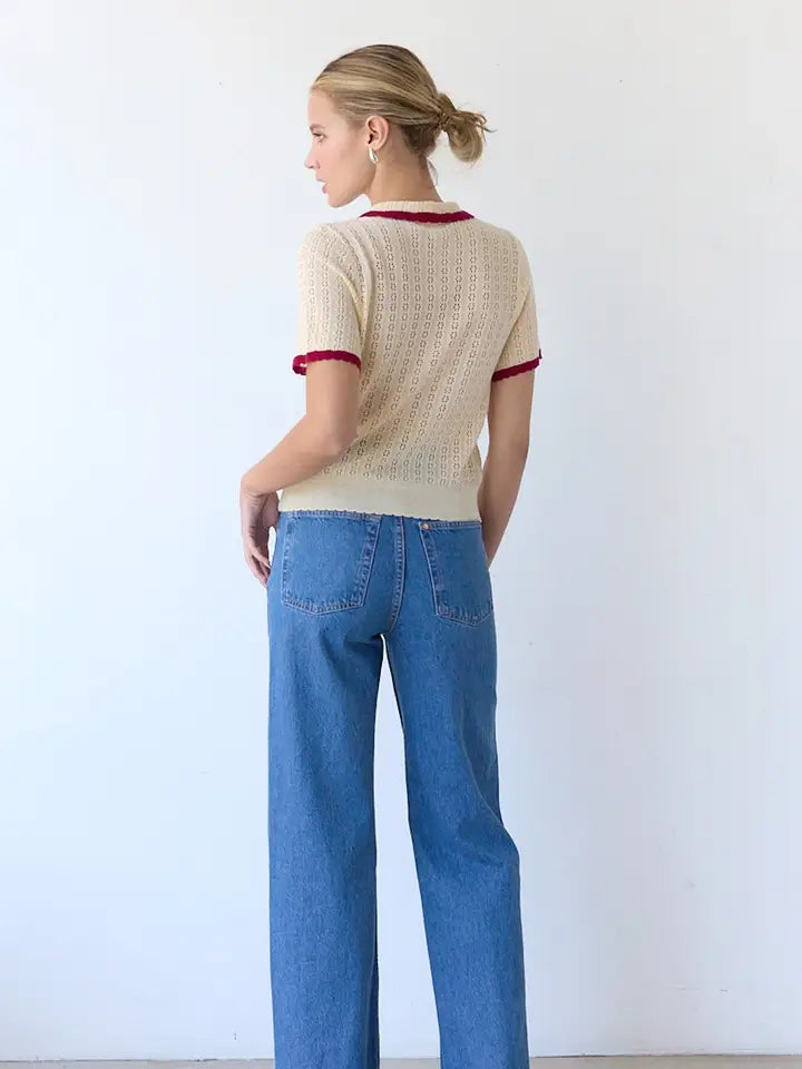The Ella Pointelle Cardigan
