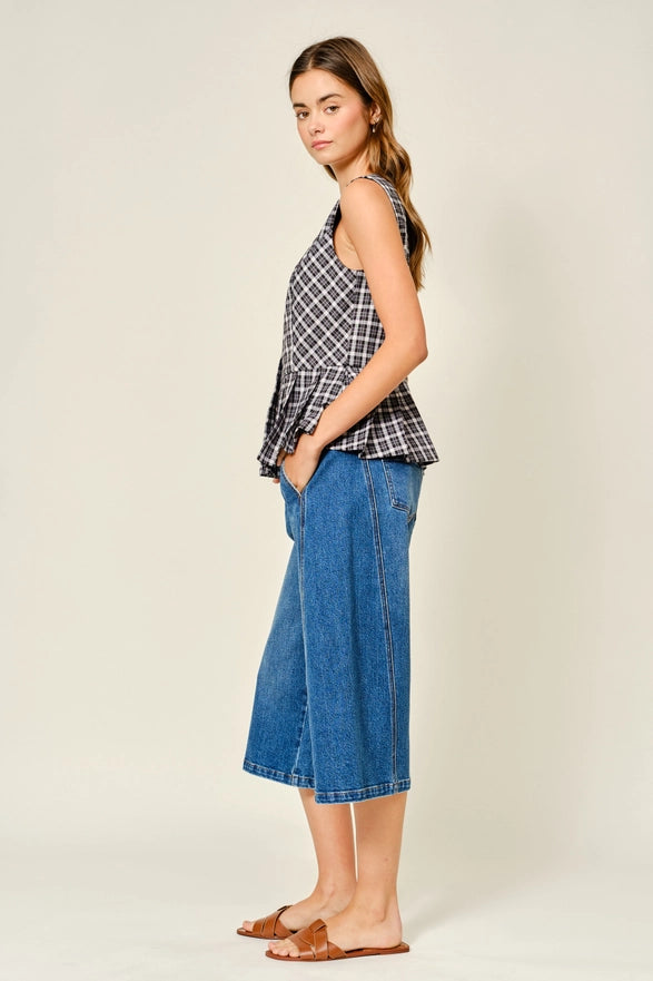 The Cyndi Button Down Tank