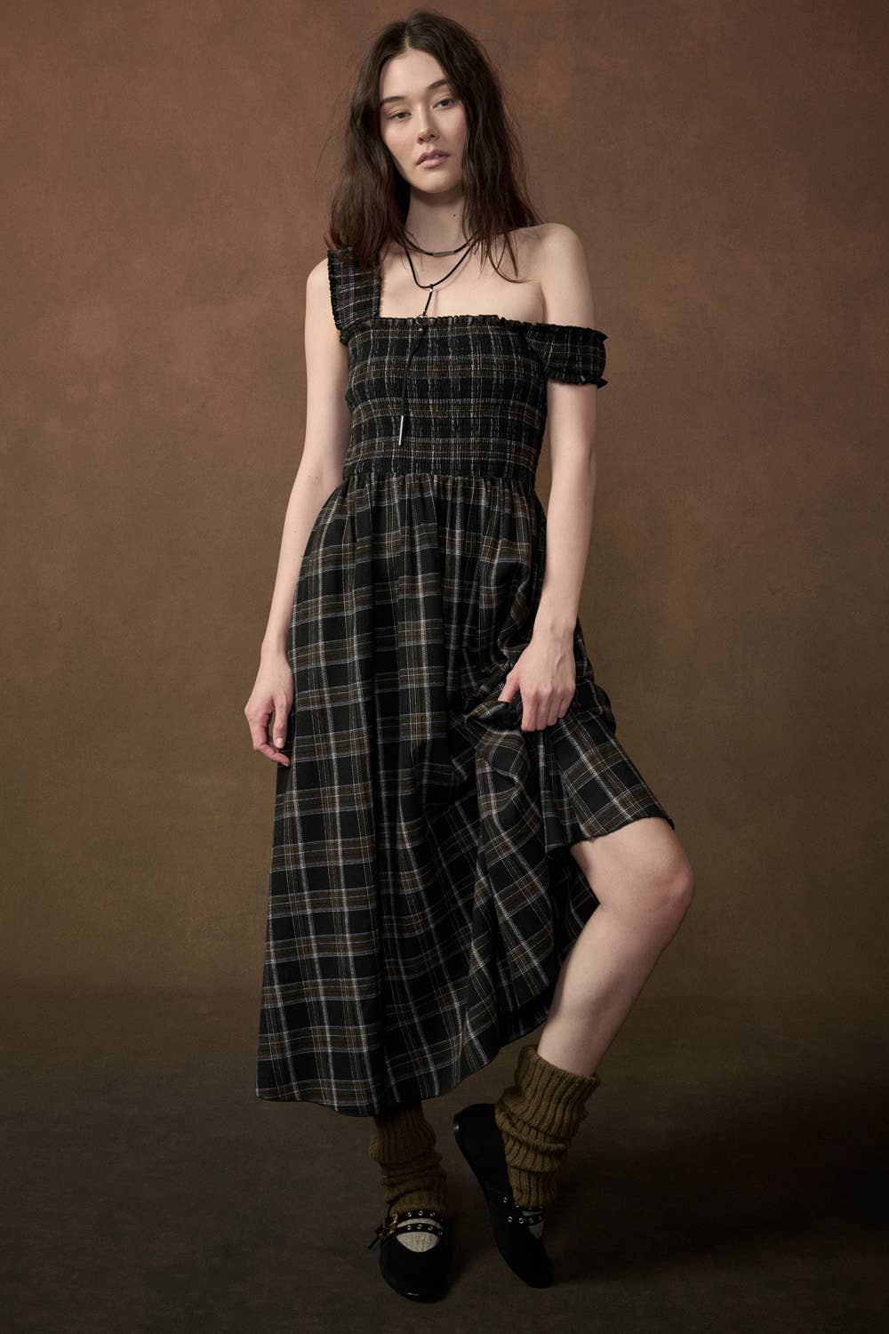The Claflin Plaid Dress