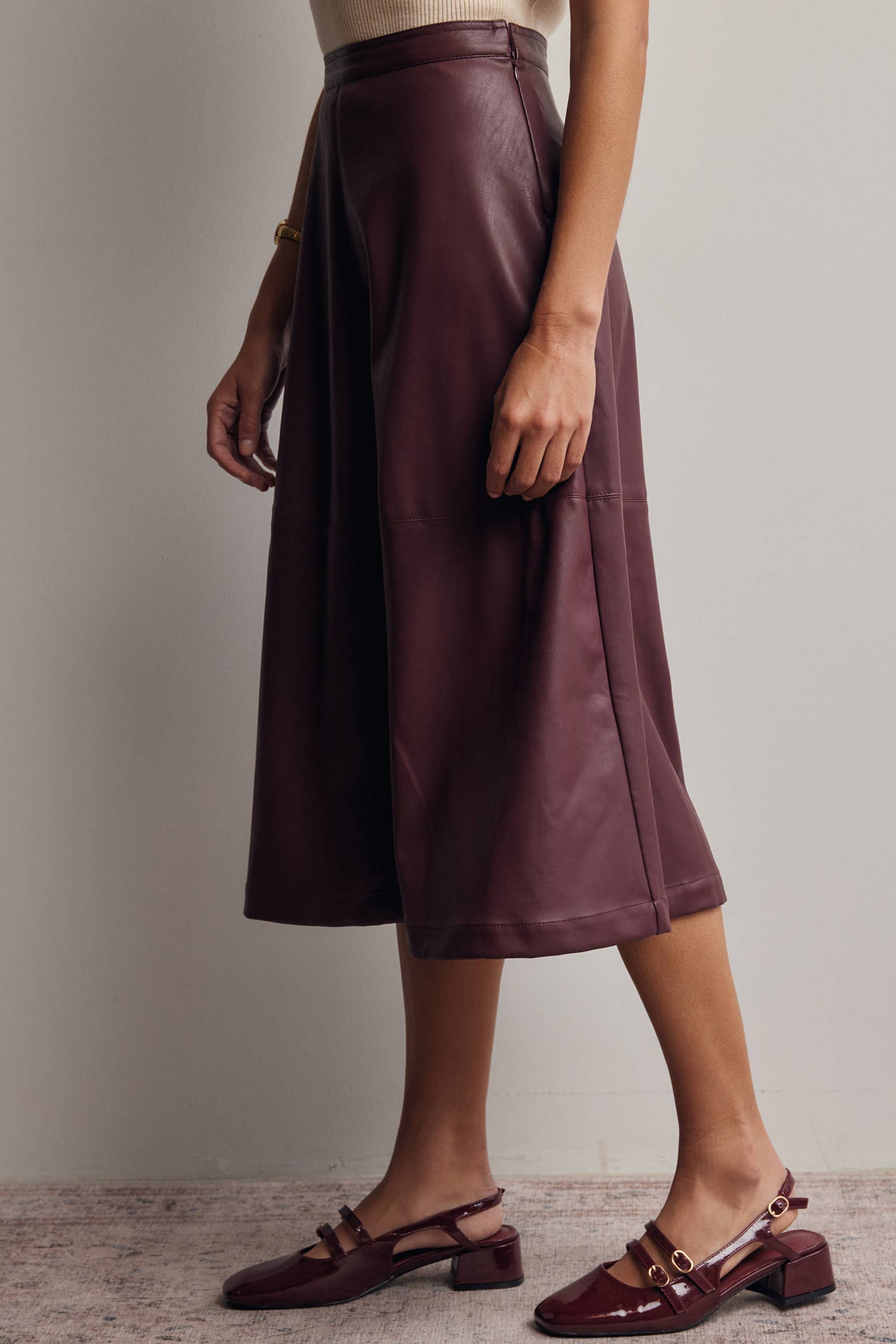 The Scottie Leather Skirt