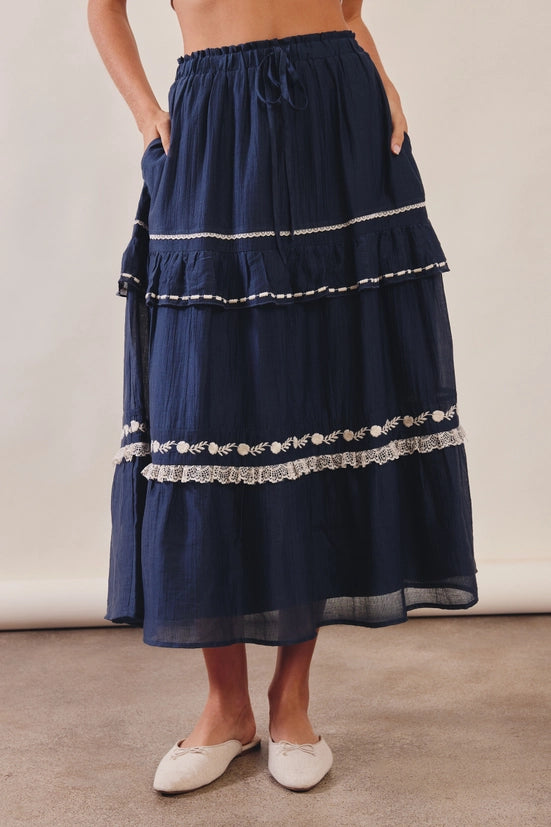 The Maya Tiered Maxi Skirt