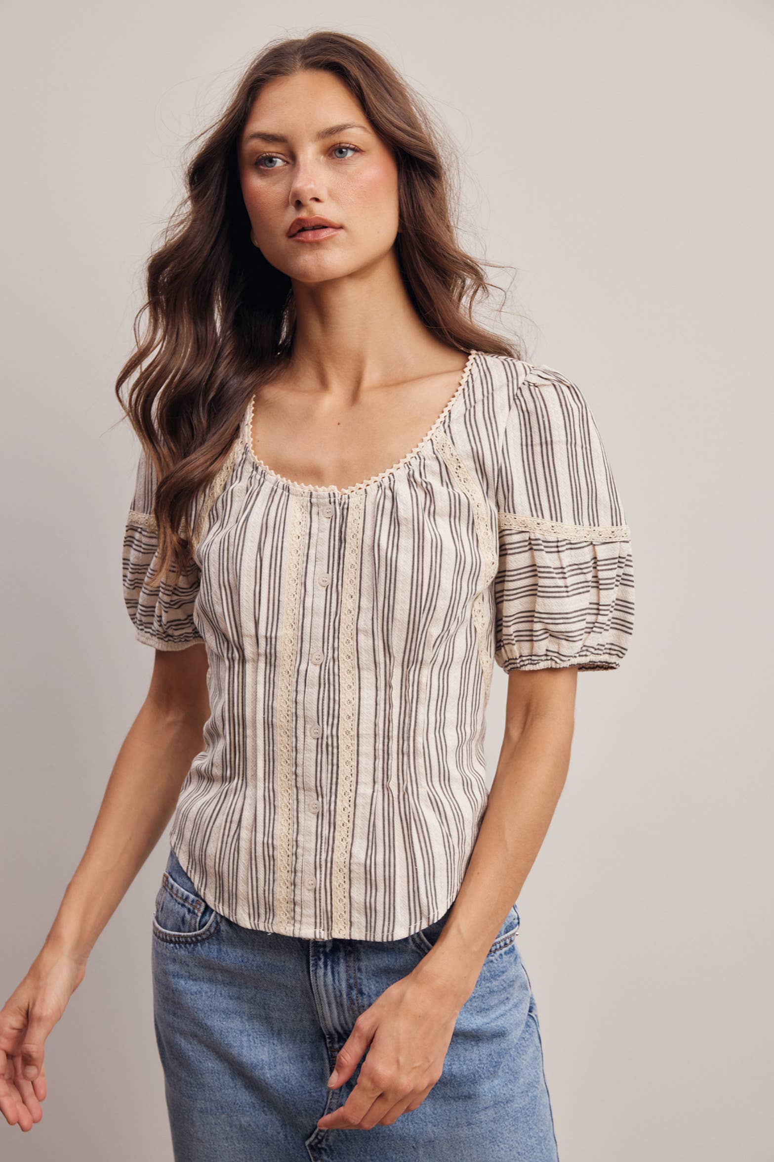 The Rory Stripped Blouse