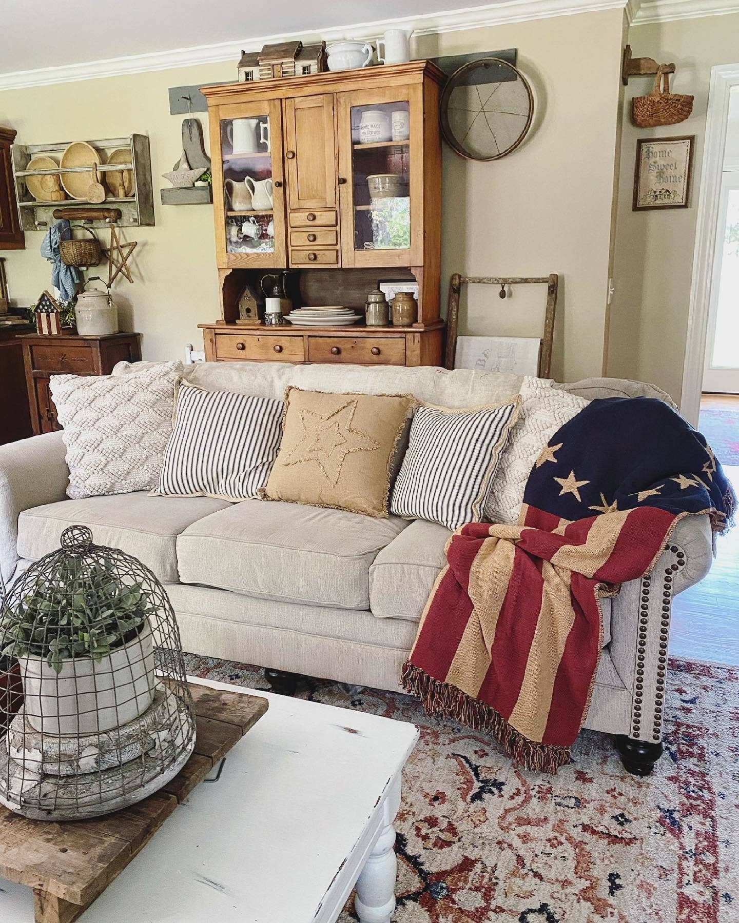 Americana Flag Woven Throw