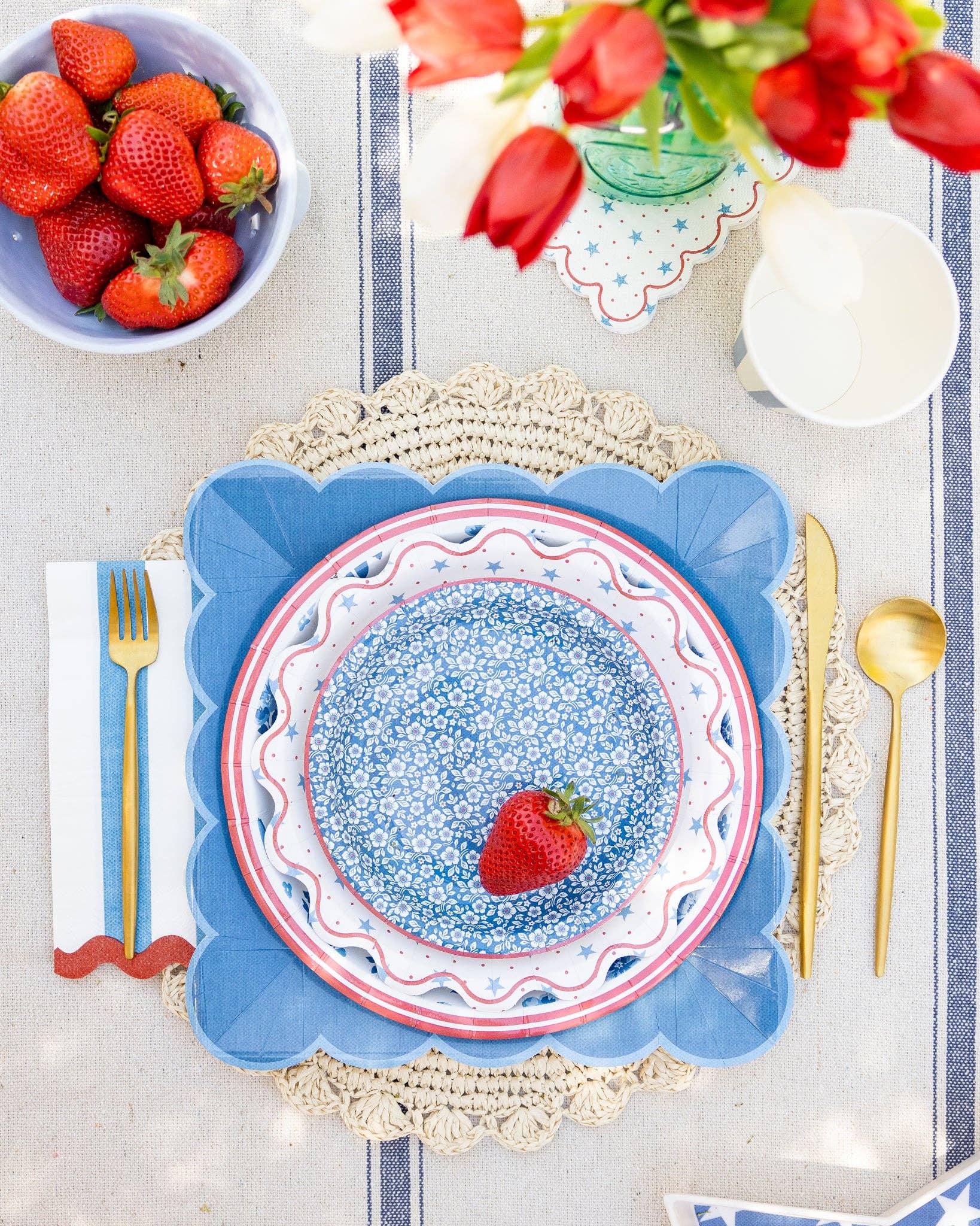 Hamptons Stripes Dinner Napkin