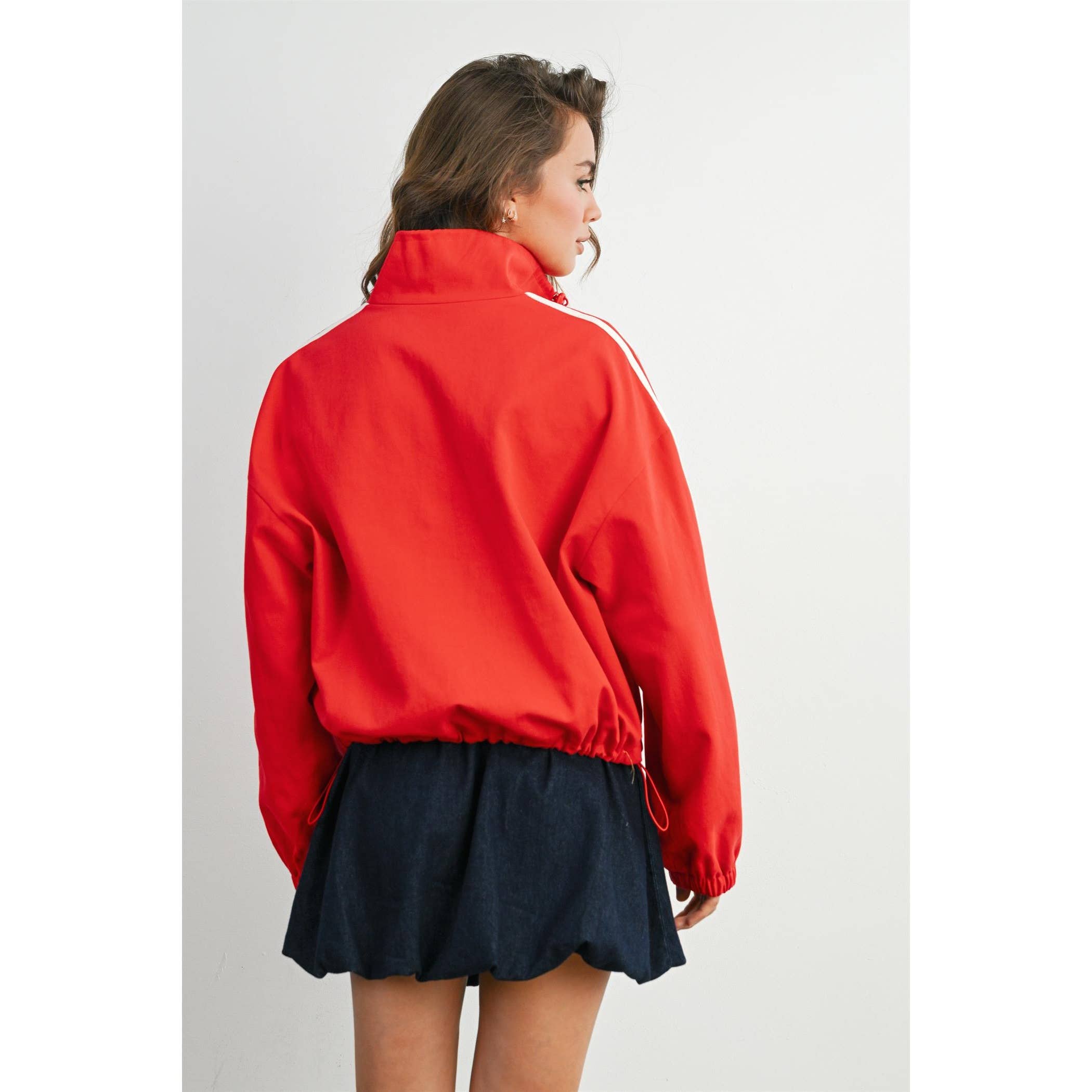 The Travis Striped Zip-Up Jacket