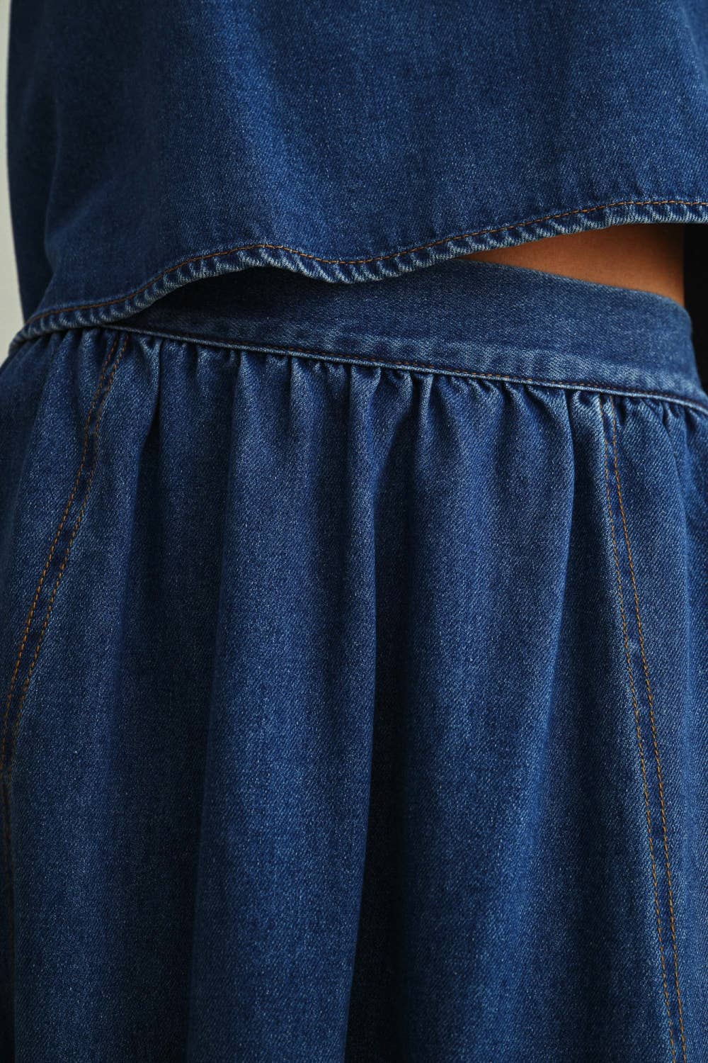 The Ellarae Denim Skirt