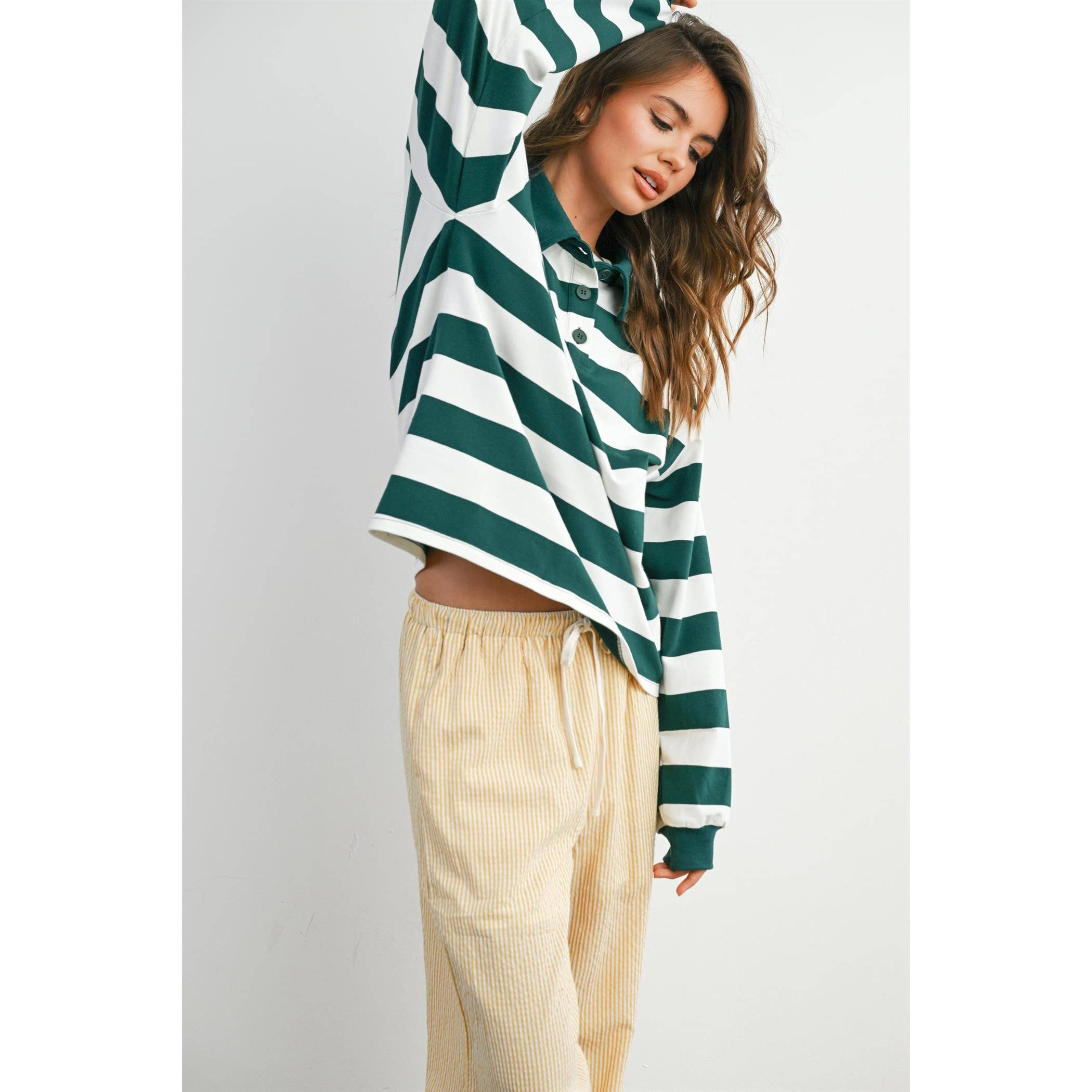 The Palmer Striped Rugby Sweatshirt
