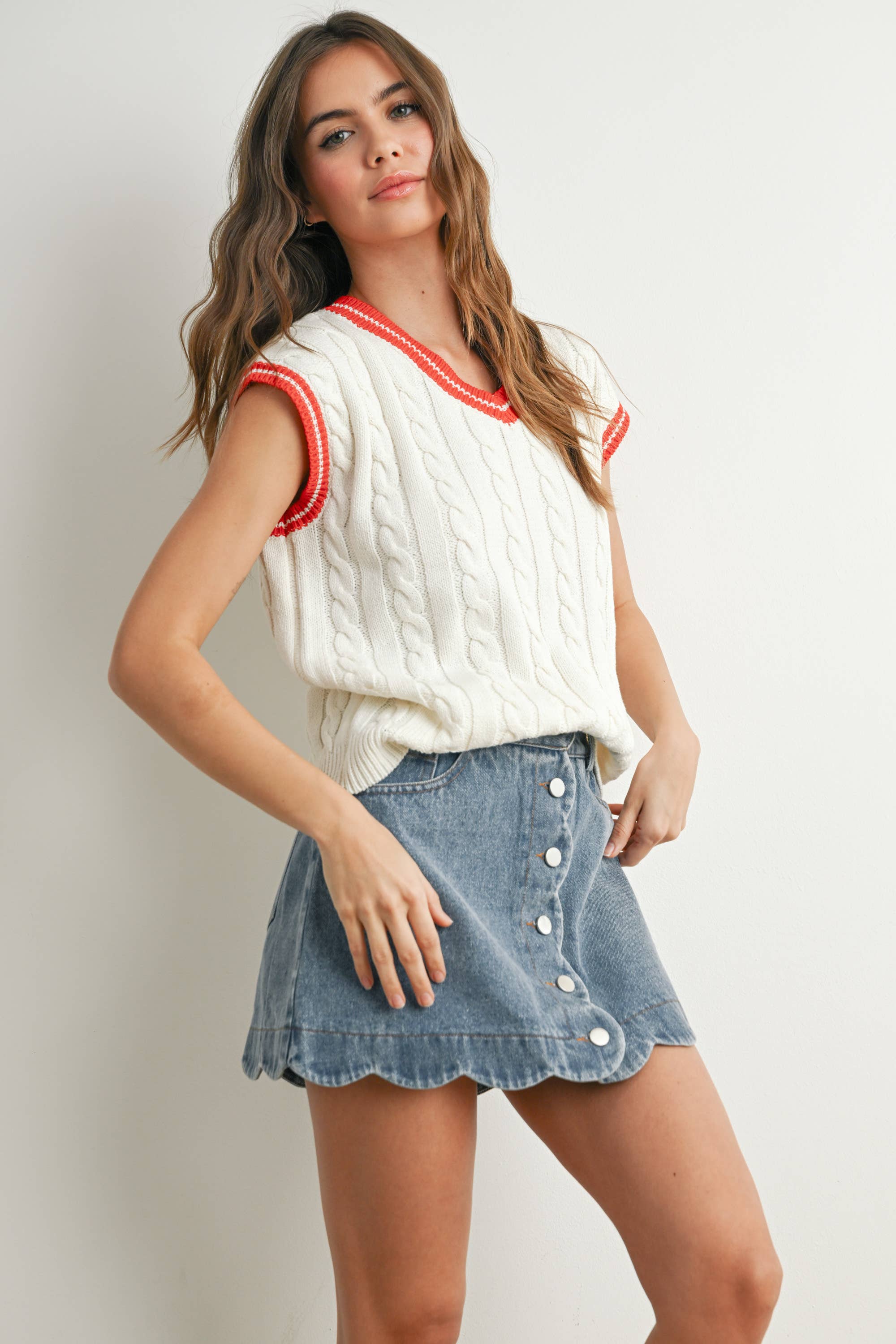 The Val Knitted Sweater Vest
