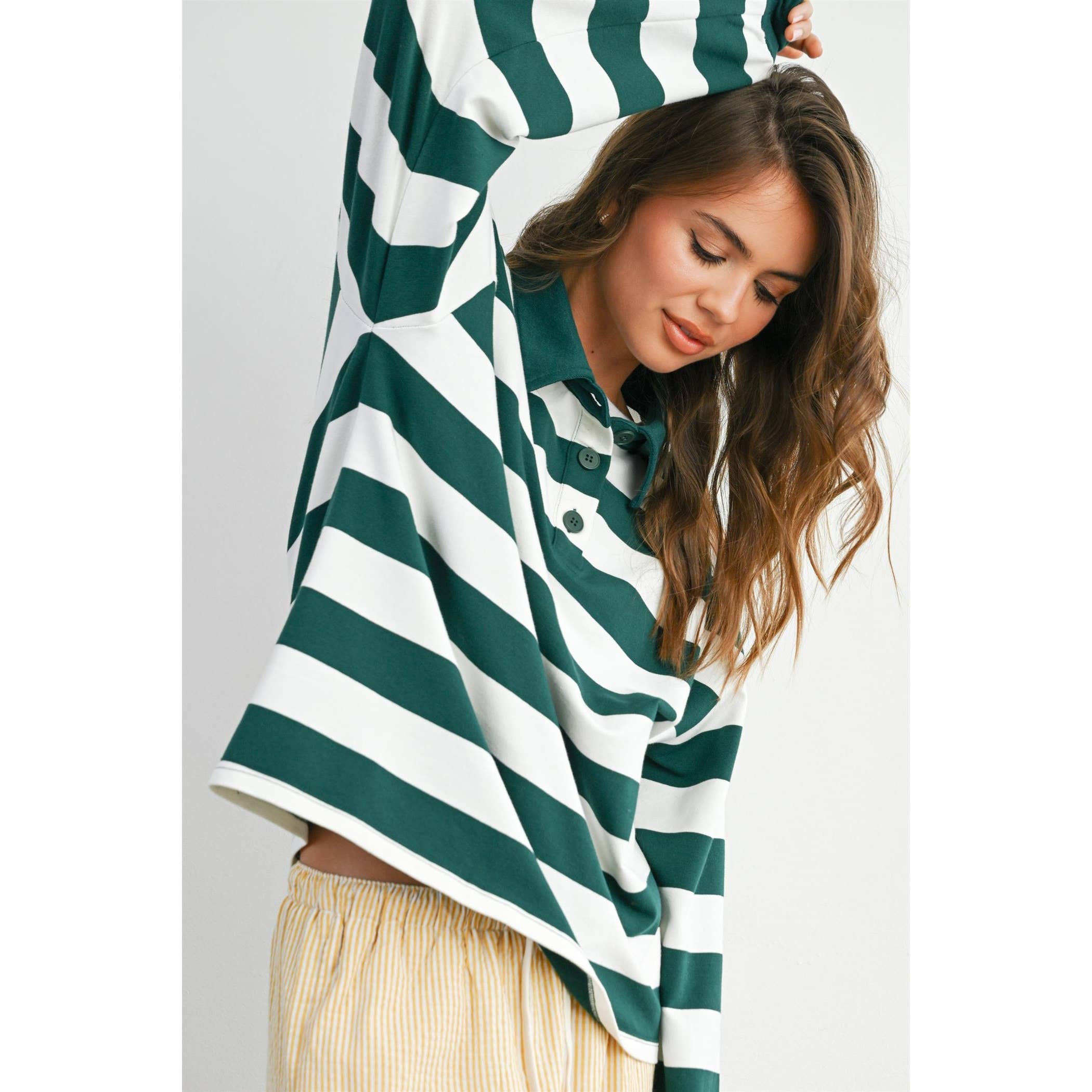 The Palmer Striped Rugby Sweatshirt