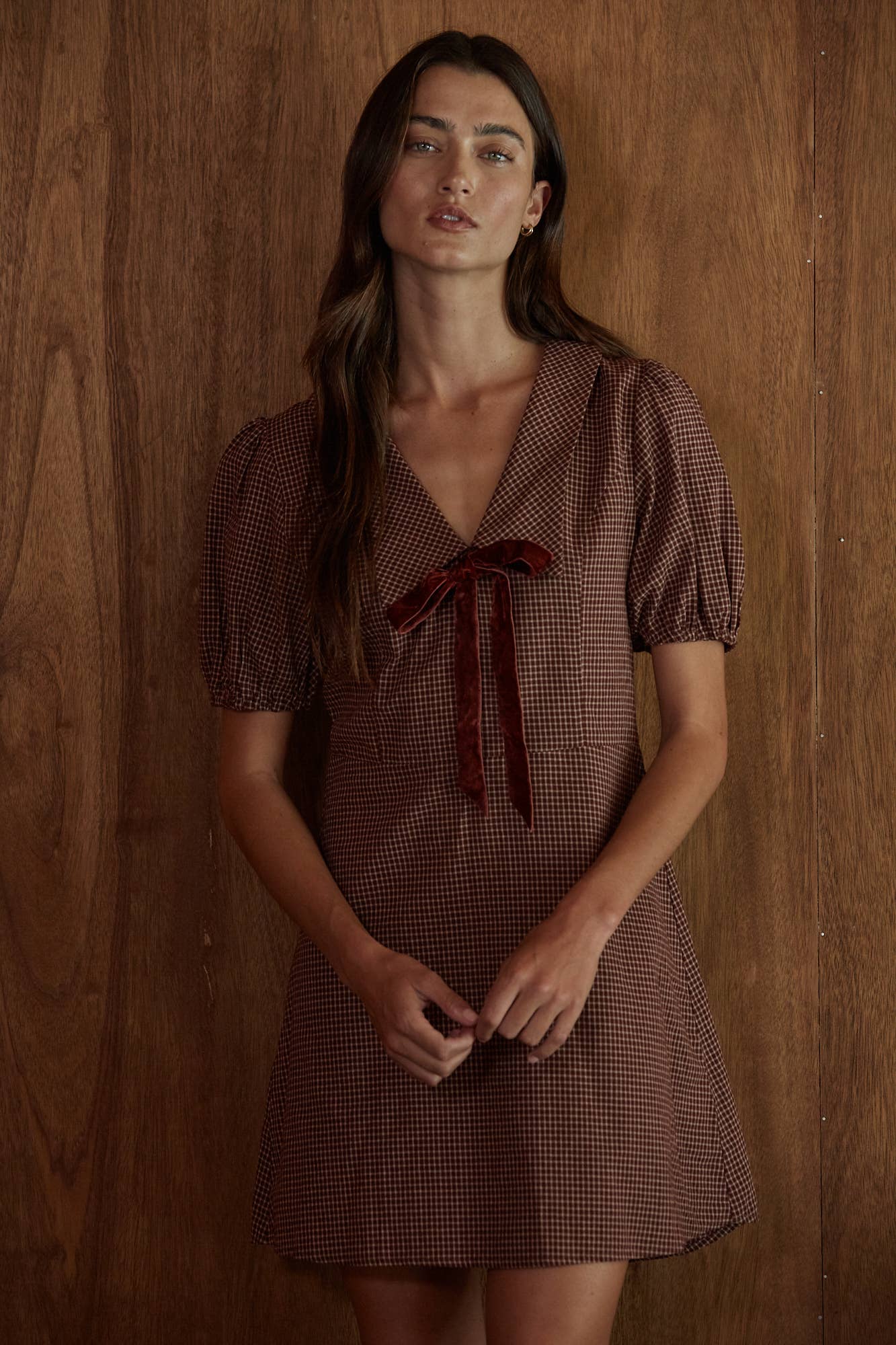 The Elowyn Collar Mini Dress