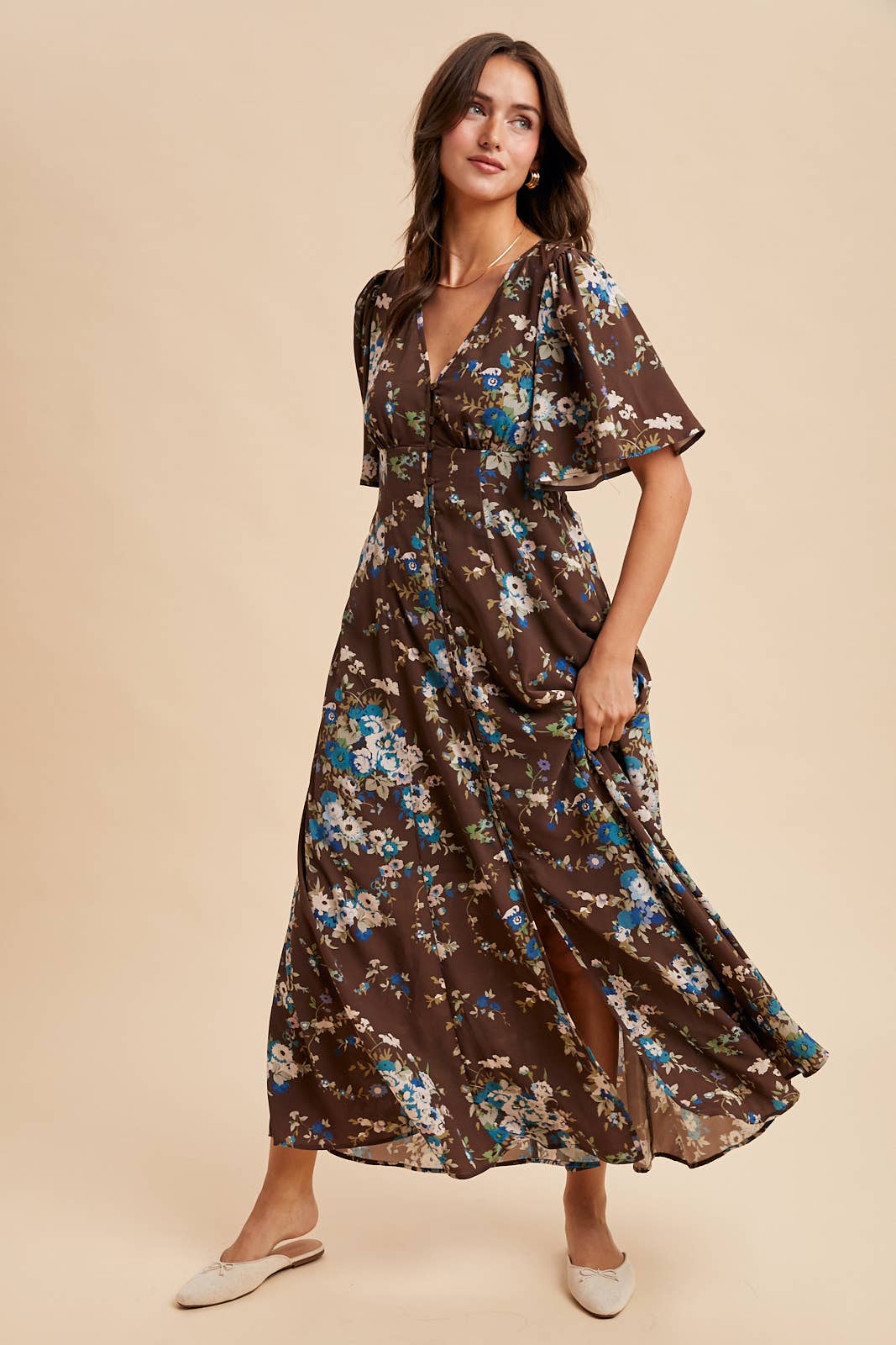 The Alyssa Button Down Maxi Dress