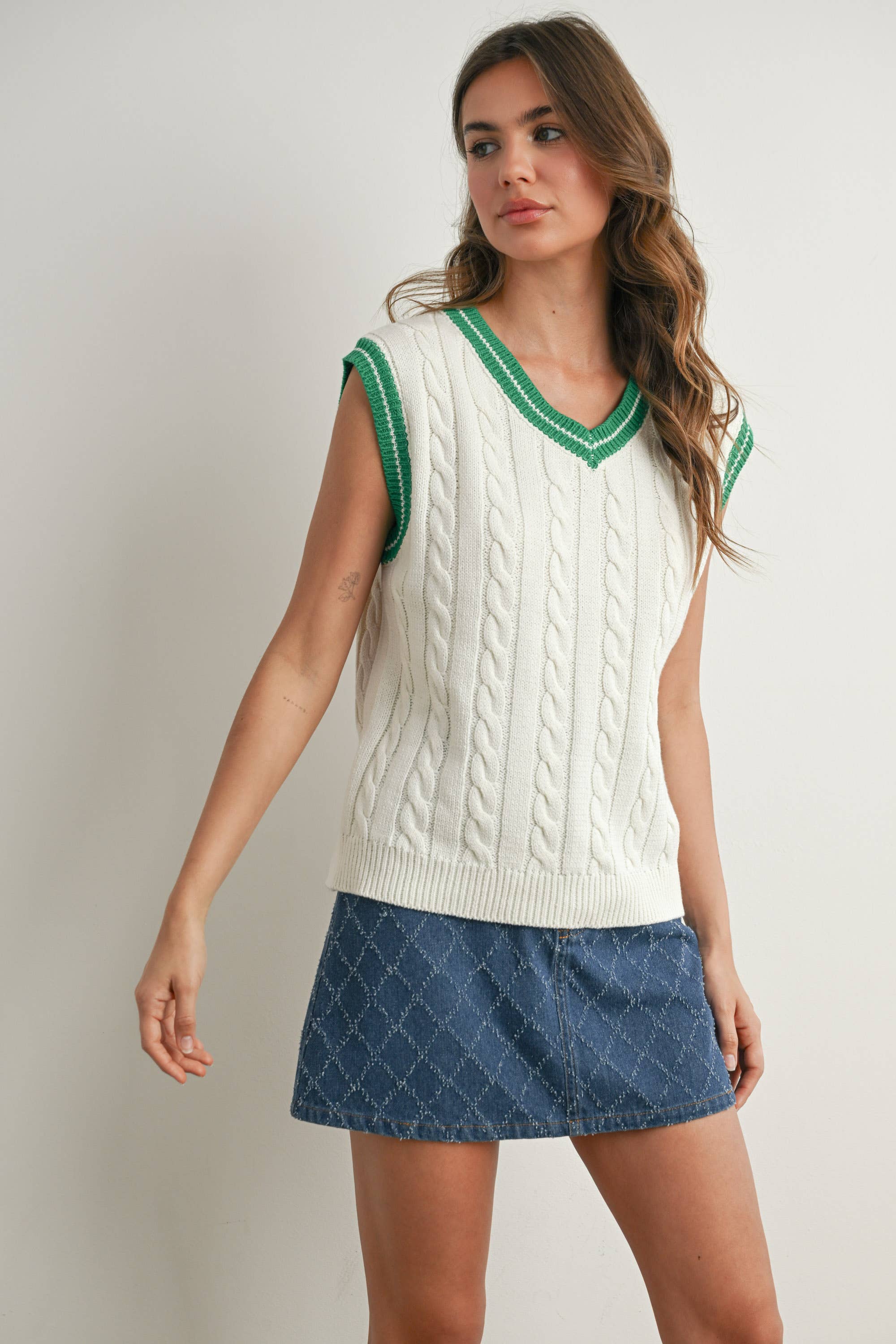 The Val Knitted Sweater Vest