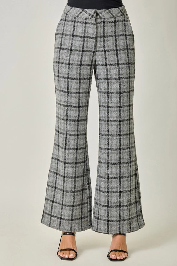 Plaid pants on a white background